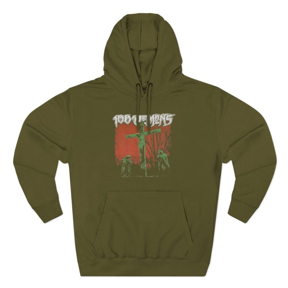 100 Demons Three-Panel Fleece Hoodie