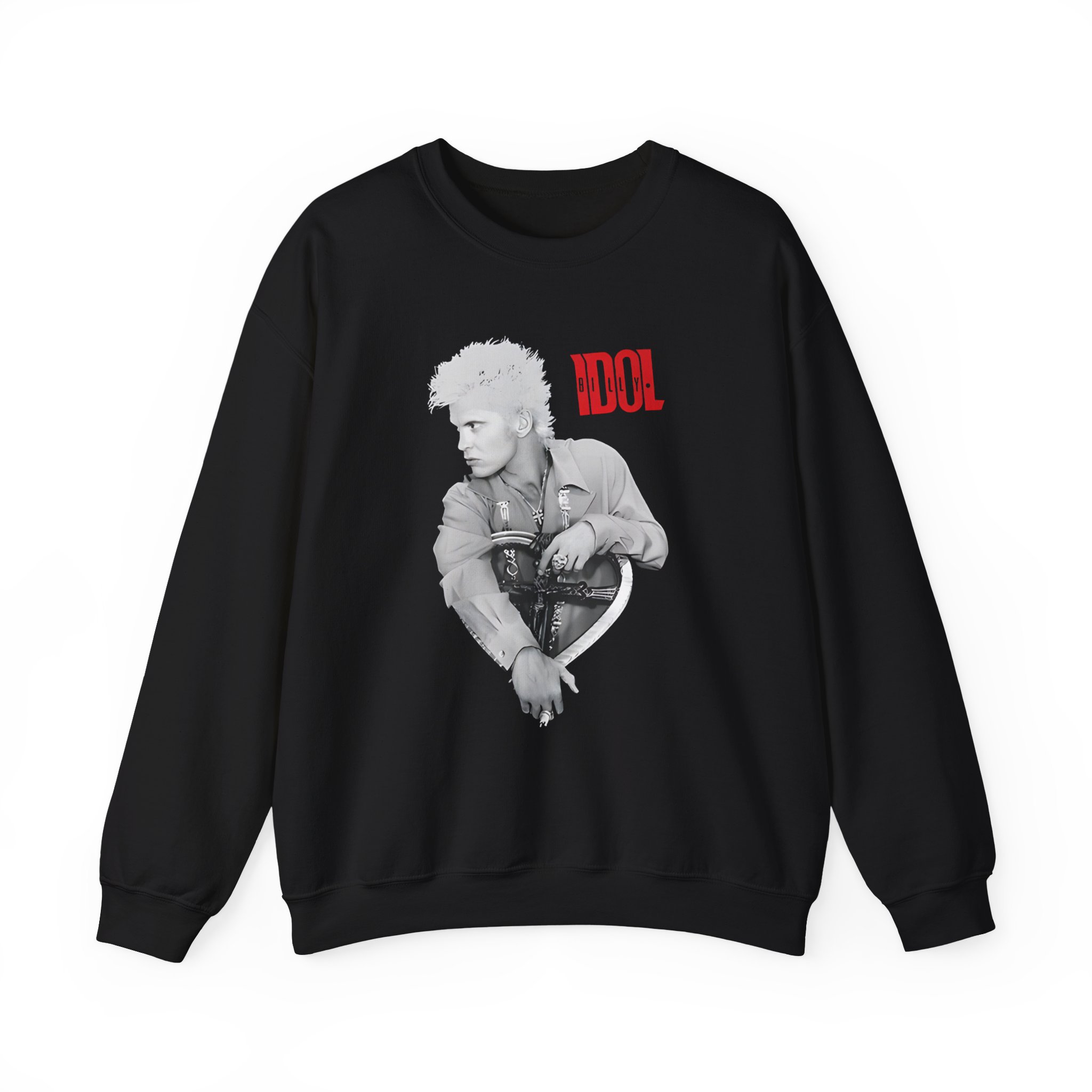 Billy Idol Heart Unisex Heavy Blendâ„¢ Crewneck Sweatshirt