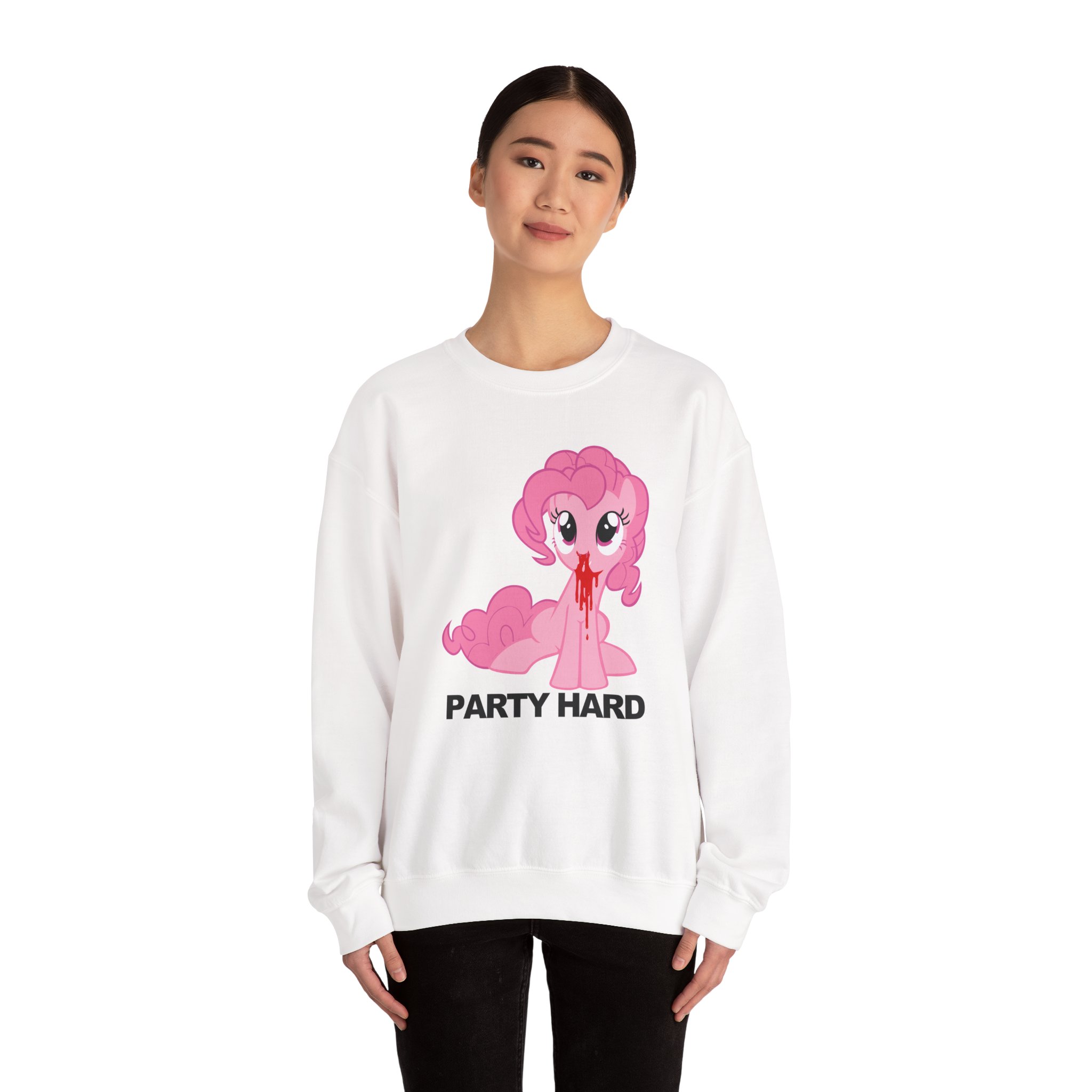 Andrew Wk Party Hard Unisex Heavy Blendâ„¢ Crewneck Sweatshirt