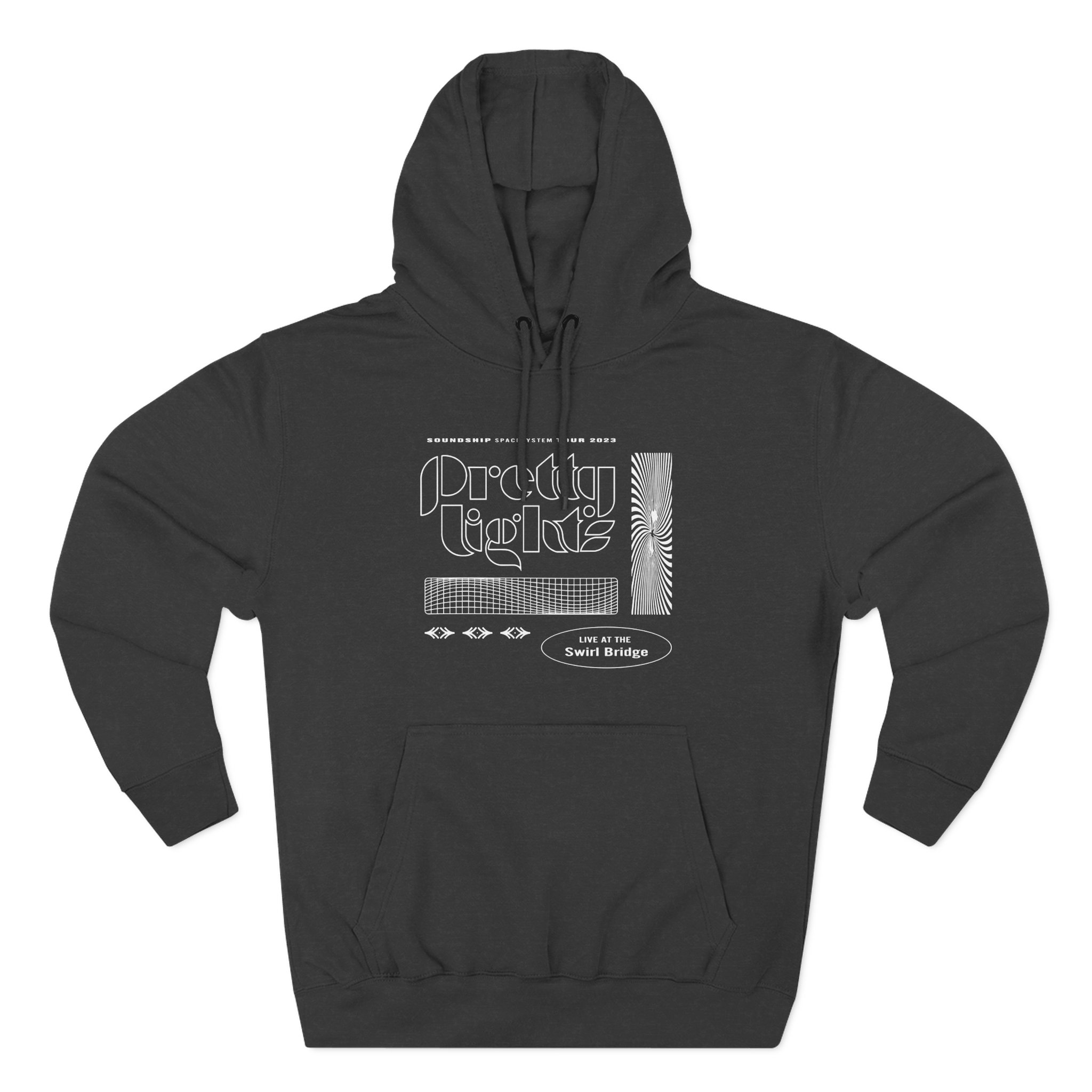 Pretty Lights Swirl Three-Panel Fleece Hoodie
