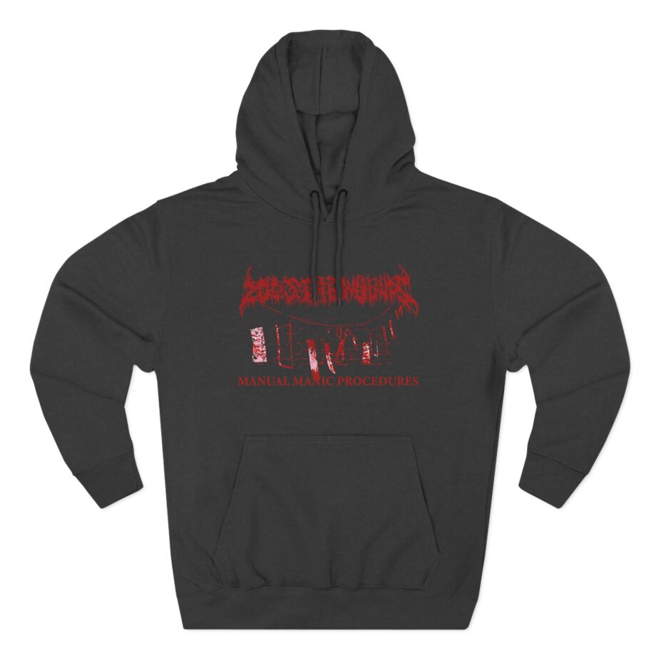 200 Stab Wounds Manual Manic Procedures Three-Panel Fleece Hoodie