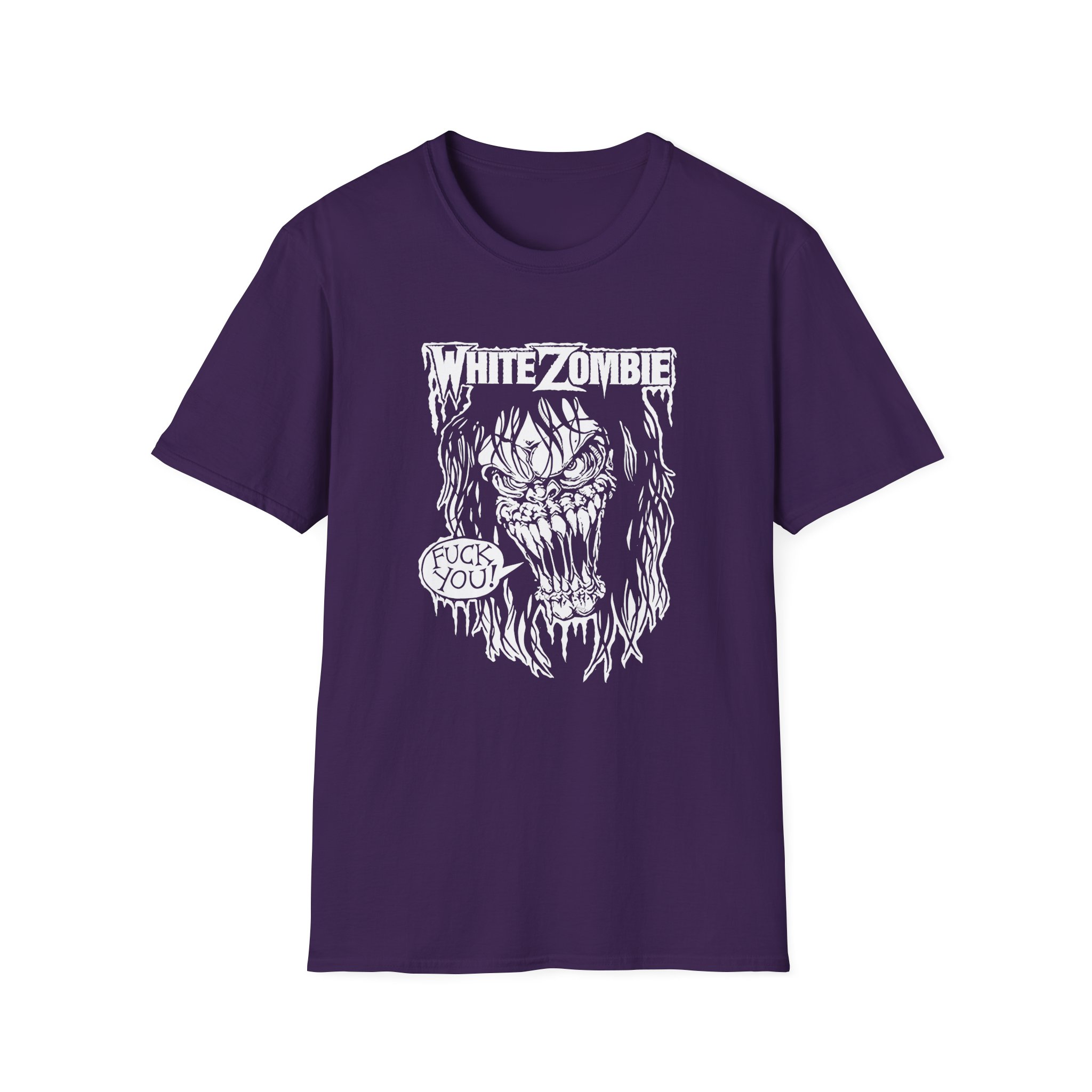 White Zombie F You Unisex Softstyle T-Shirt