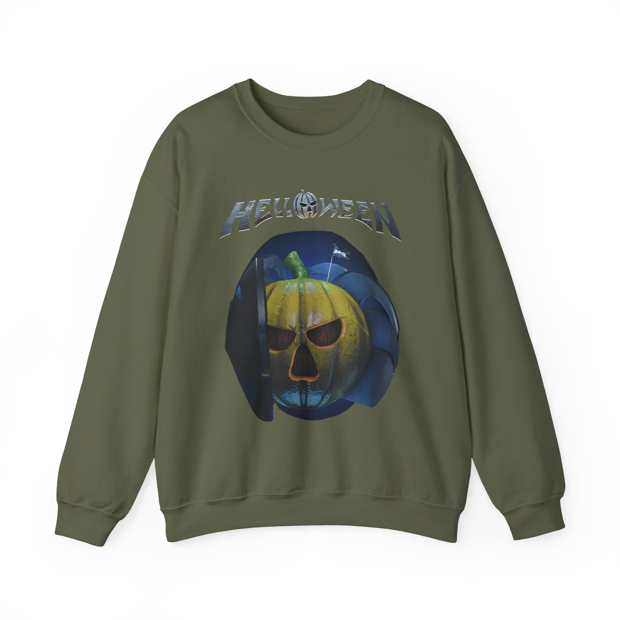 Helloween United Forces Pumpkin Unisex Heavy Blendâ„¢ Crewneck Sweatshirt
