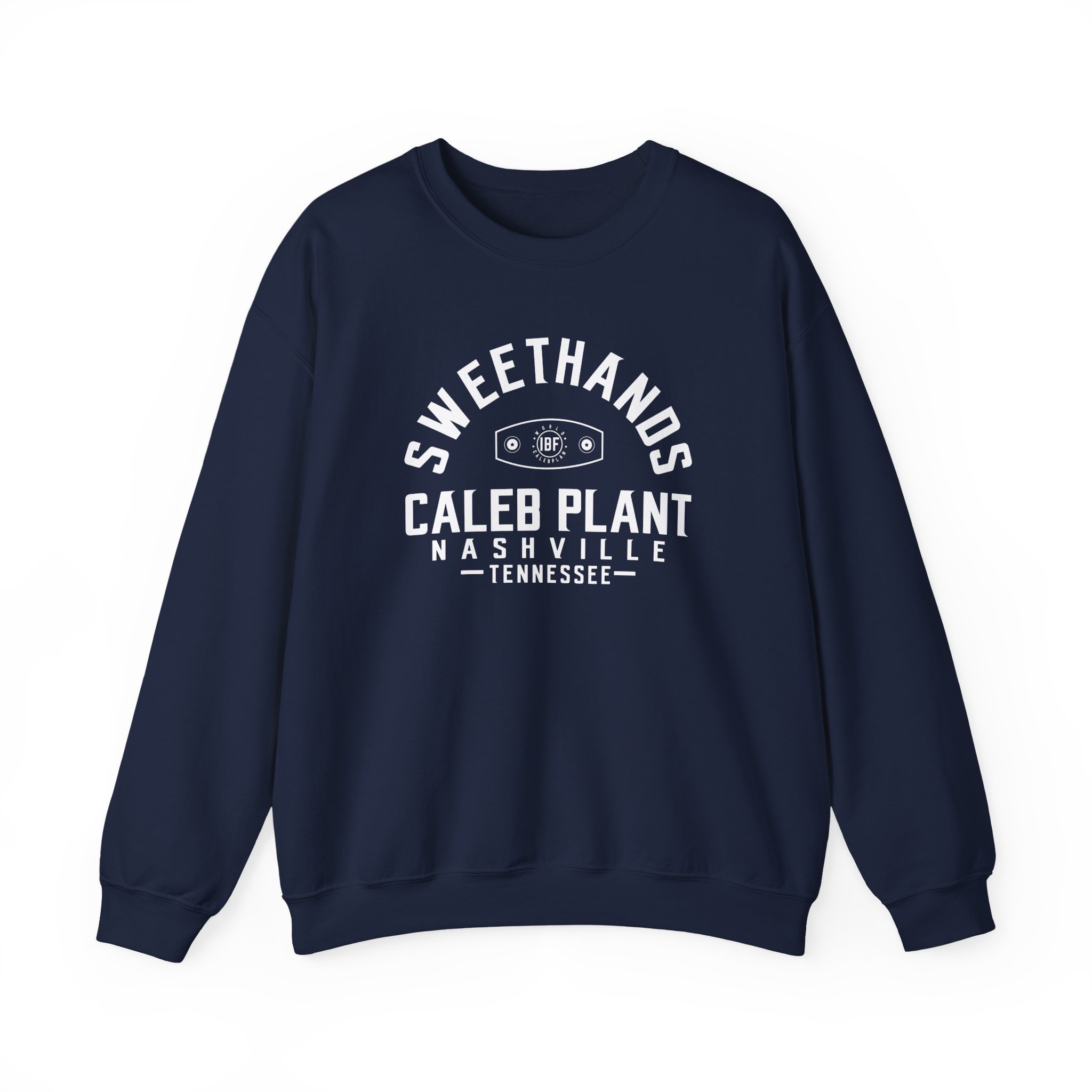 Caleb Plant Sweethands and the New Ibf Championship Unisex Heavy Blendâ„¢ Crewneck Sweatshirt