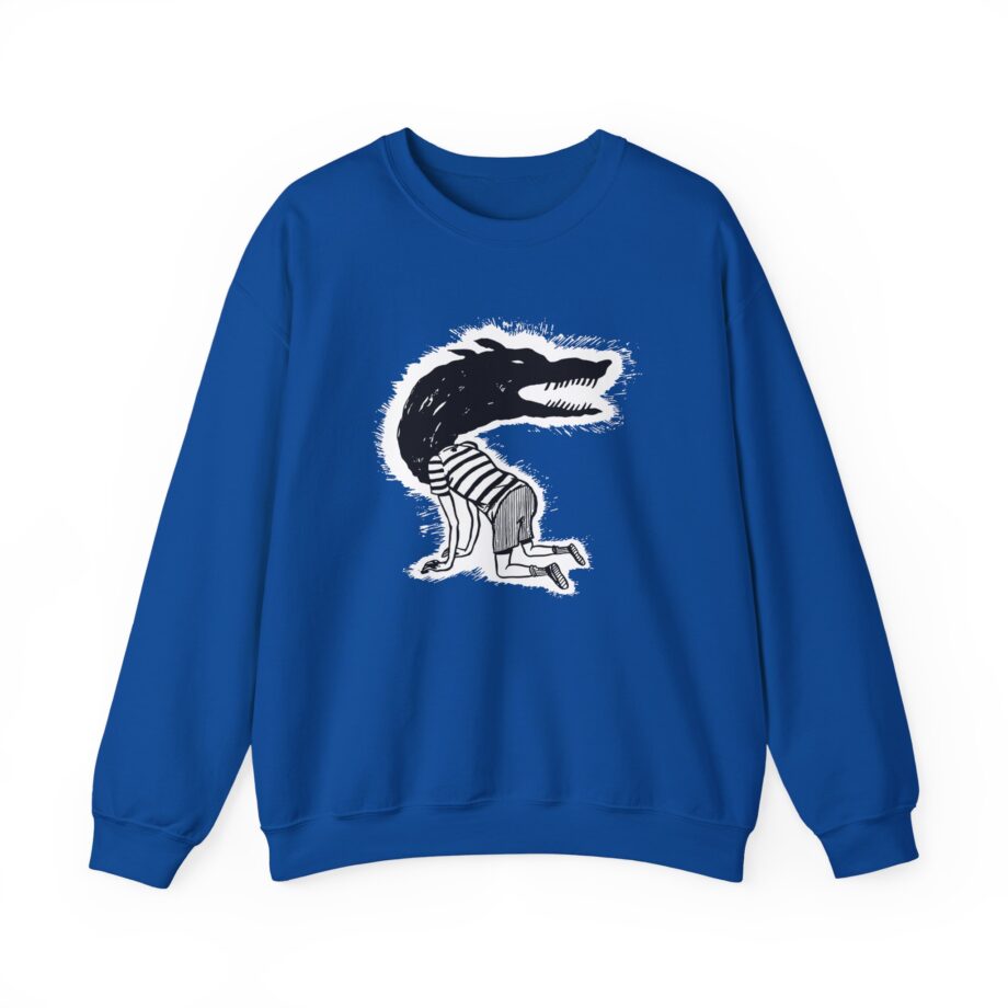 Fireworks Wolf Kid Unisex Heavy Blend™ Crewneck Sweatshirt