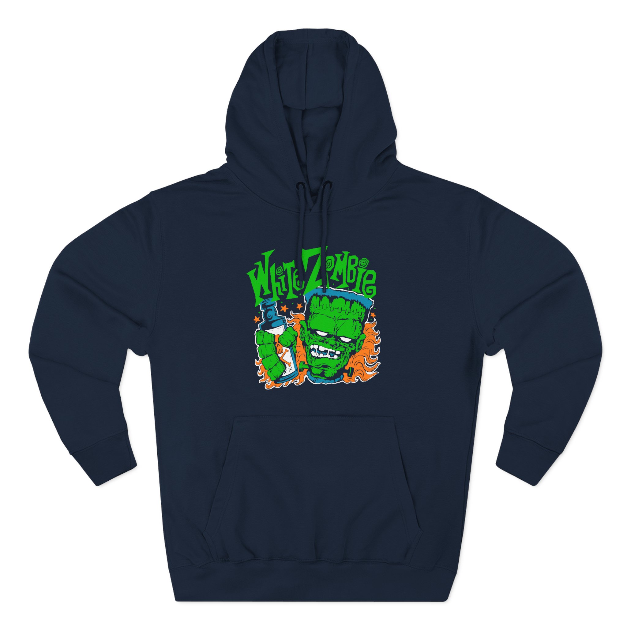 White Zombie Frank N' Booze Three-Panel Fleece Hoodie