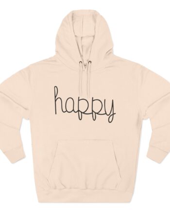 Shubble happy Three-Panel Fleece Hoodie