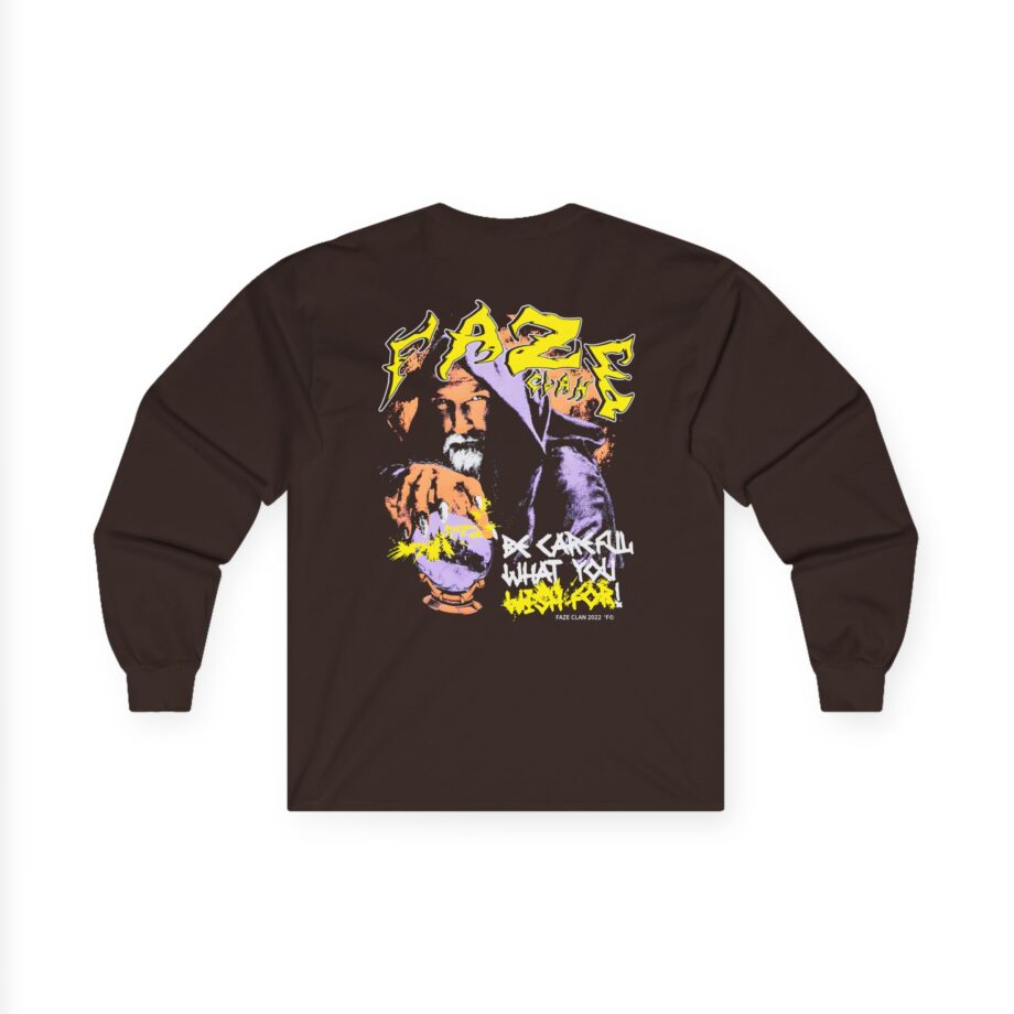 Faze Clan Be Careful What You Wish for Wizard Unisex Ultra Cotton Long Sleeve Tee