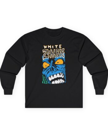 White Zombie Blue Monster Unisex Ultra Cotton Long Sleeve Tee