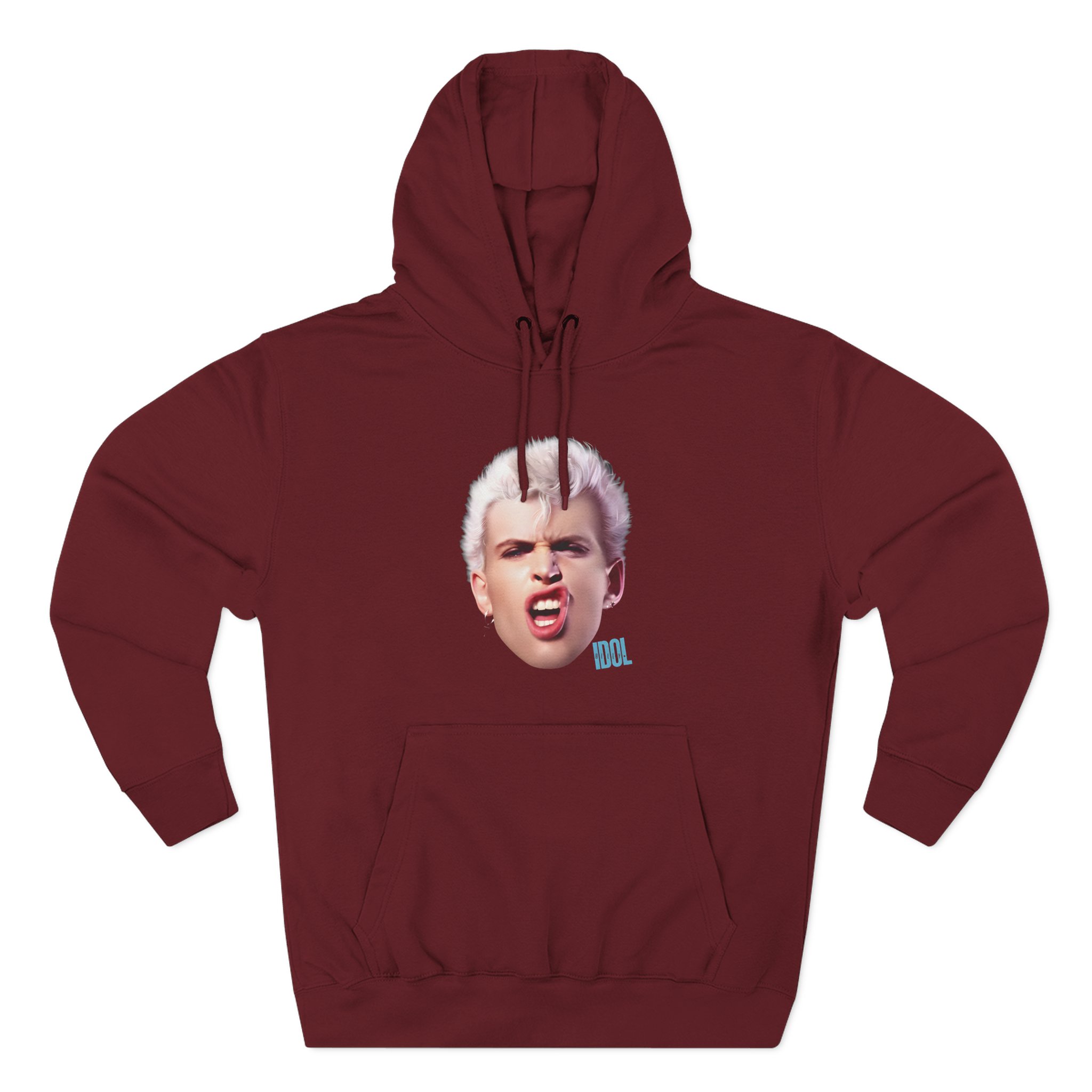 Billy Idol Billy Smirk Three-Panel Fleece Hoodie