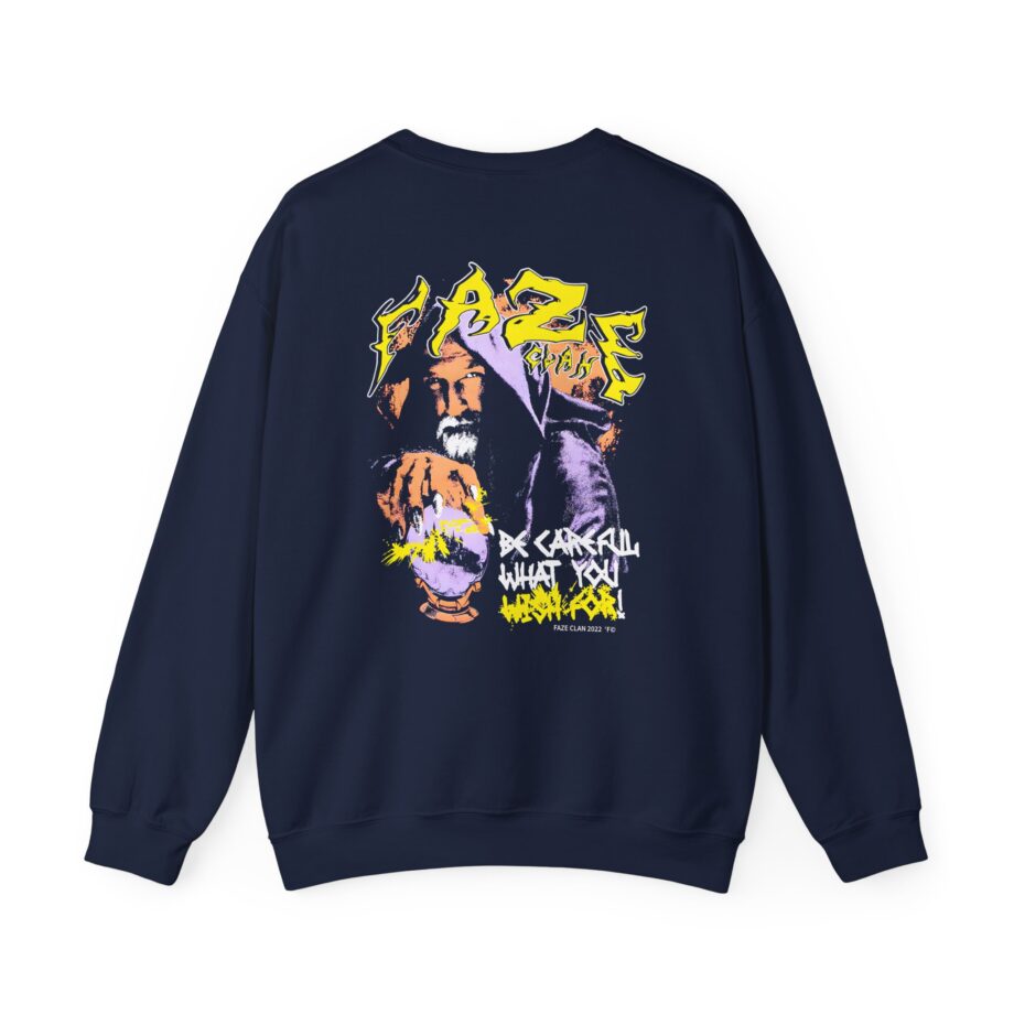 Faze Clan Be Careful What You Wish for Wizard Unisex Heavy Blend™ Crewneck Sweatshirt