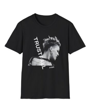Pink Trustfall Unisex Softstyle T-Shirt