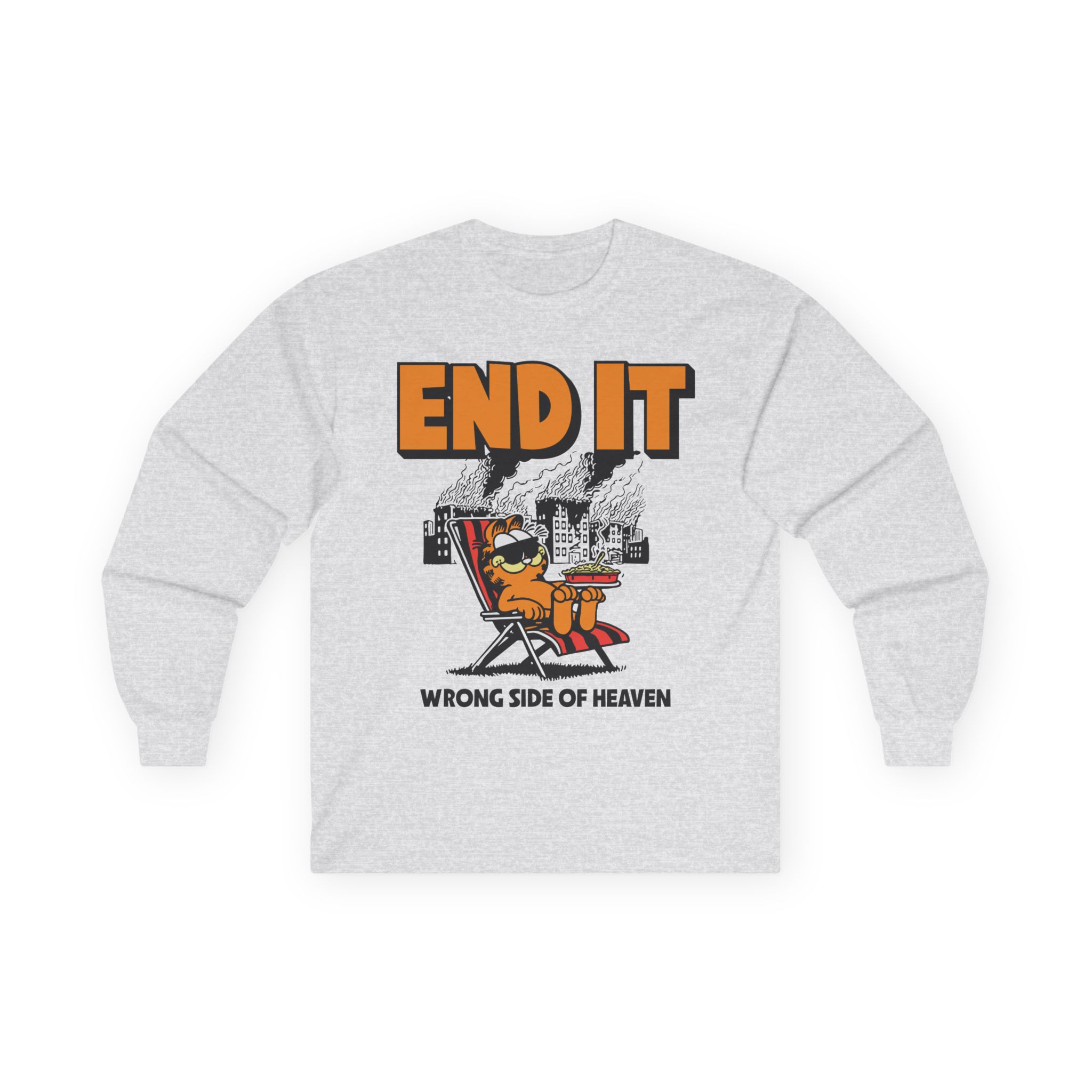 End It Garfield Unisex Ultra Cotton Long Sleeve Tee