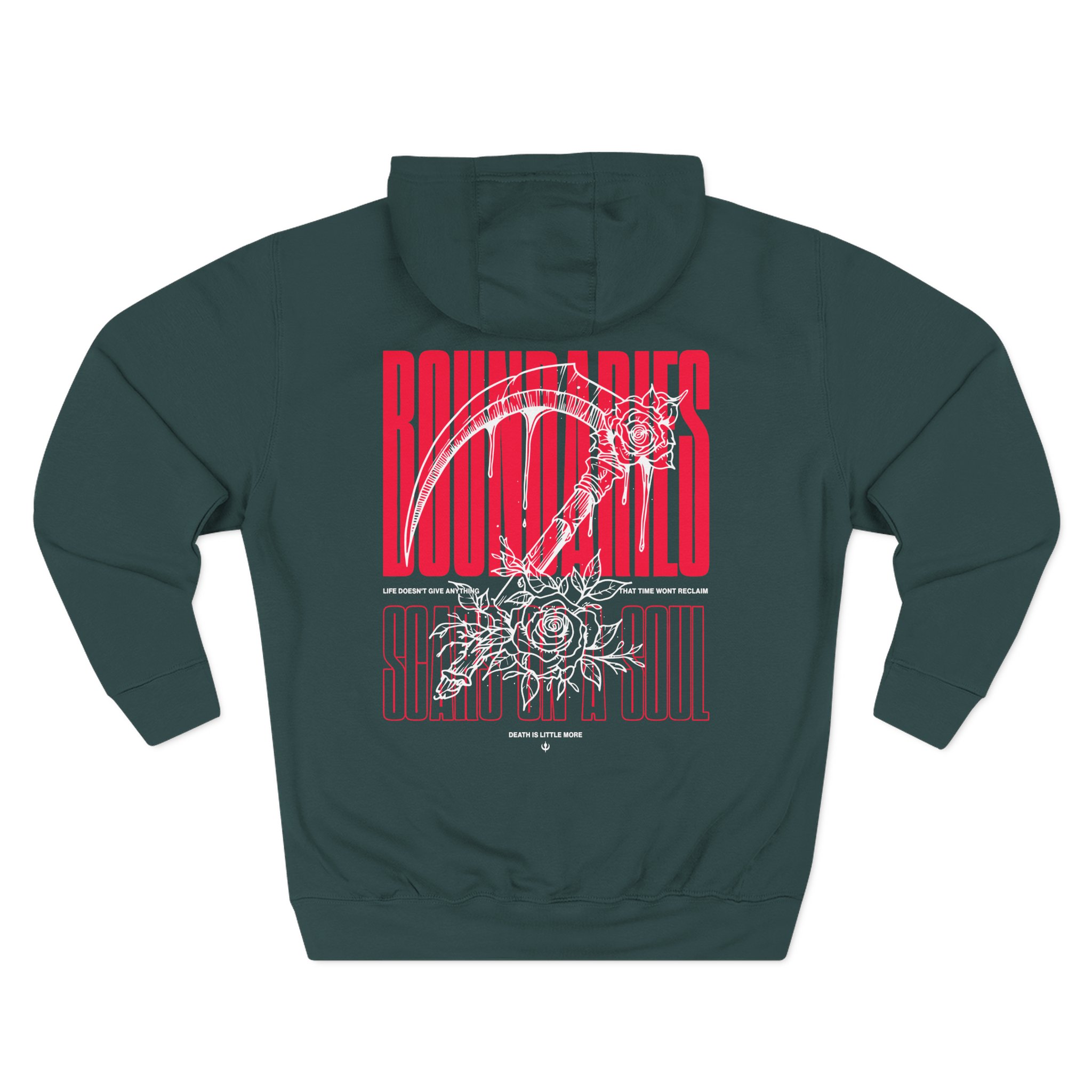 Boundaries Scars Scythe Three-Panel Fleece Hoodie