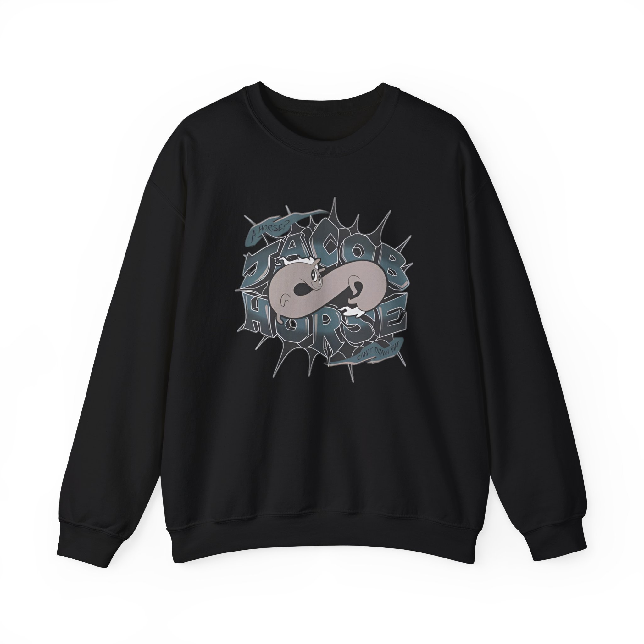 Drawfee Jacob Horse Unisex Heavy Blendâ„¢ Crewneck Sweatshirt