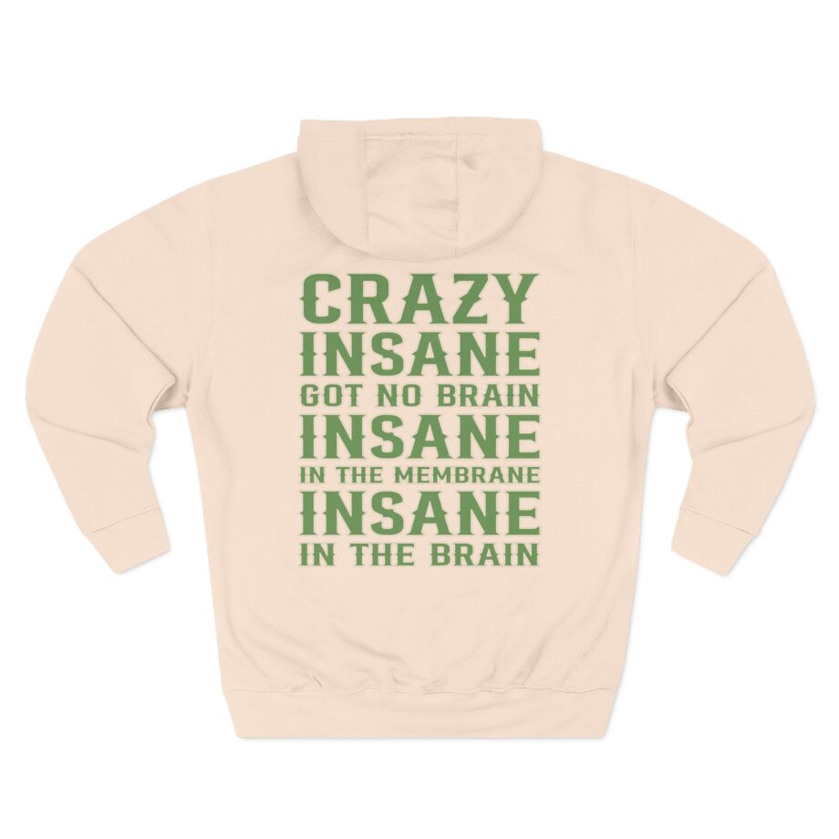 Cypress Hill Crazy Insane OG Skull N Compass Three-Panel Fleece Hoodie