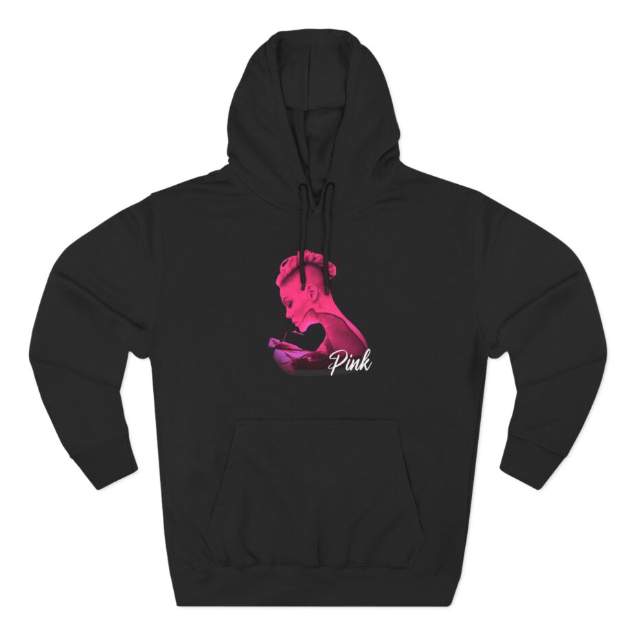 P!nk Silhouette Photo Peach Three-Panel Fleece Hoodie