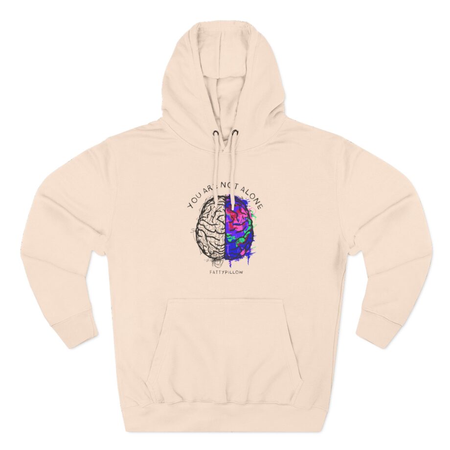 Fattypillow You Are Not Alone Three-Panel Fleece Hoodie