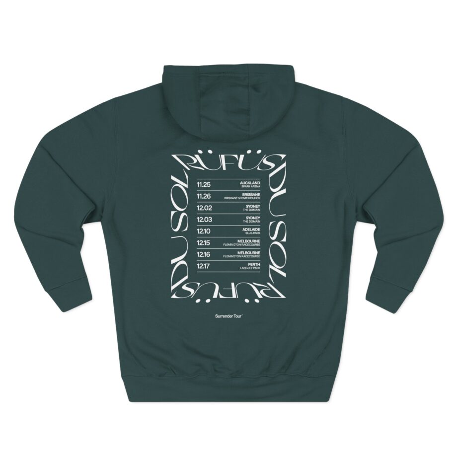Rufus Du Sol Three-Panel Fleece Hoodie