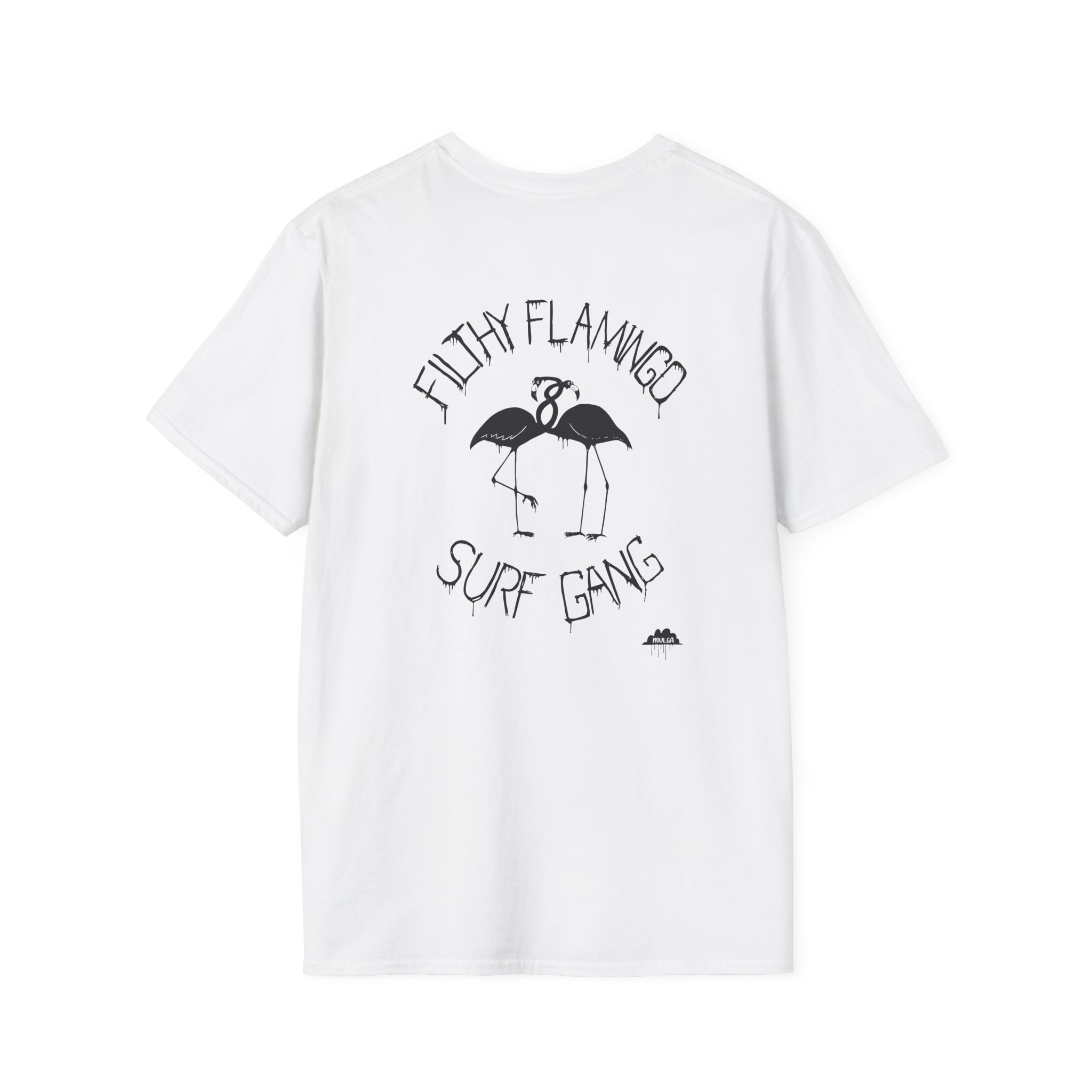 Surf Gang Filthy Flamingo Unisex Softstyle T-Shirt