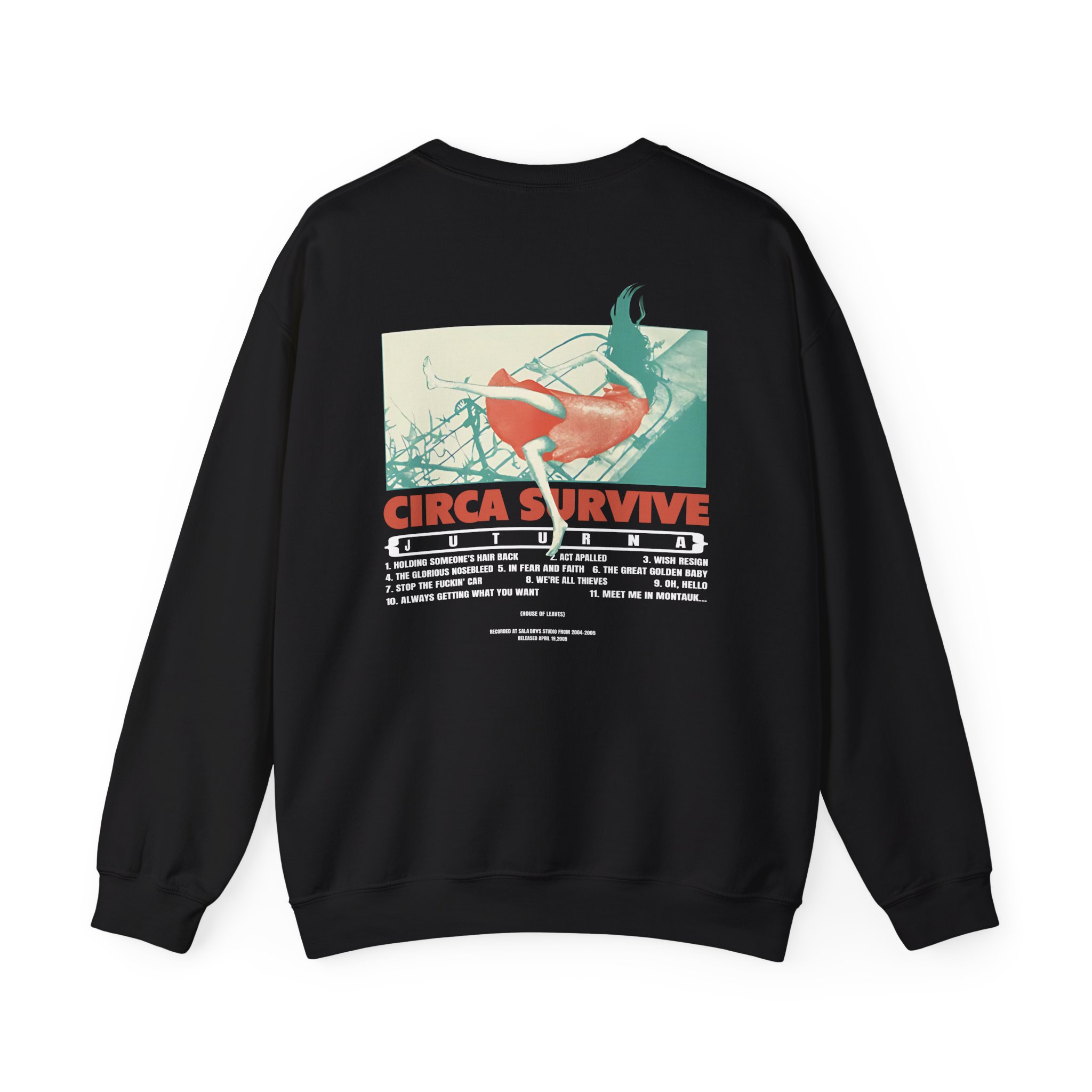 Circa Survive Juturna Tracklist Unisex Heavy Blendâ„¢ Crewneck Sweatshirt