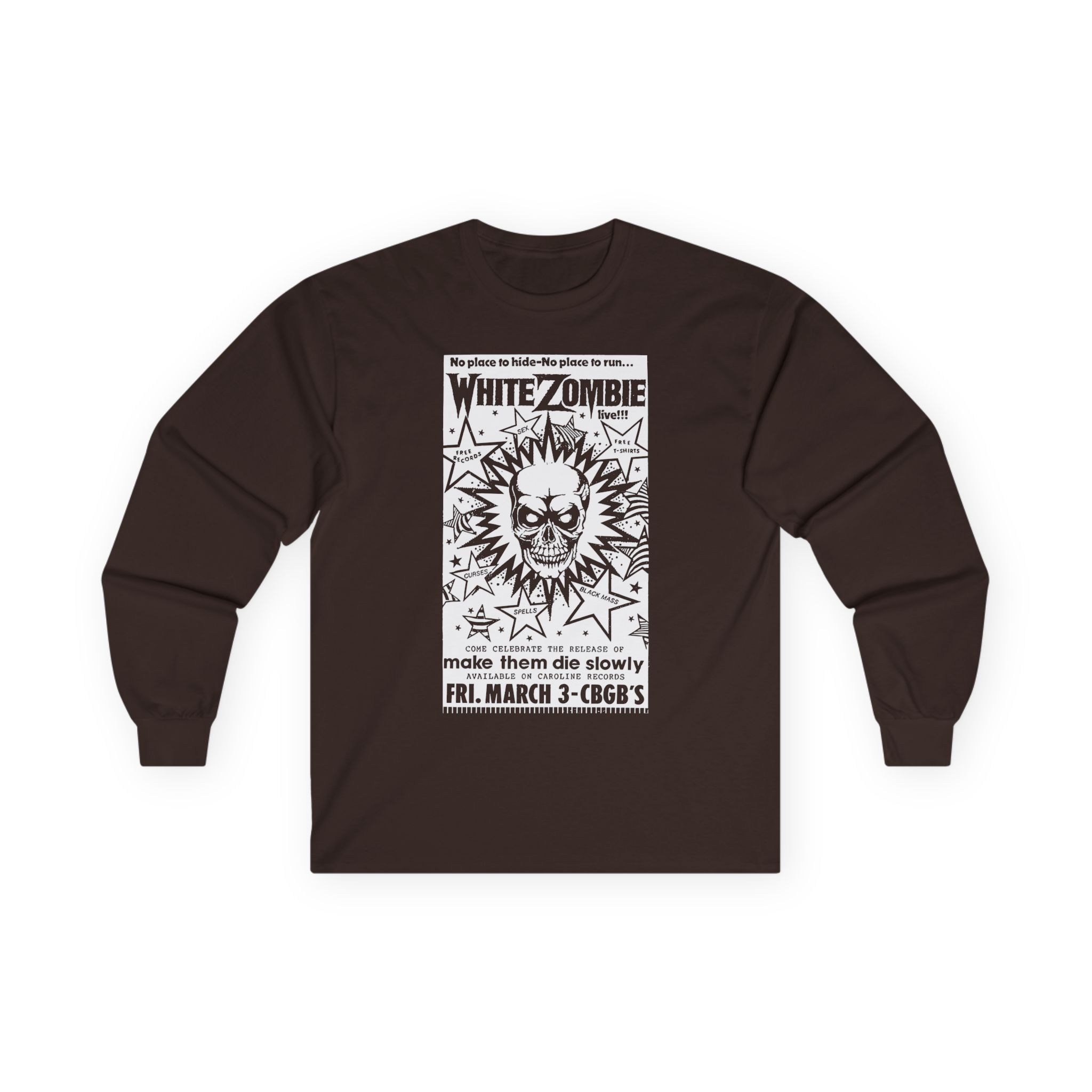 White Zombie Cbgb Poster Unisex Ultra Cotton Long Sleeve Tee