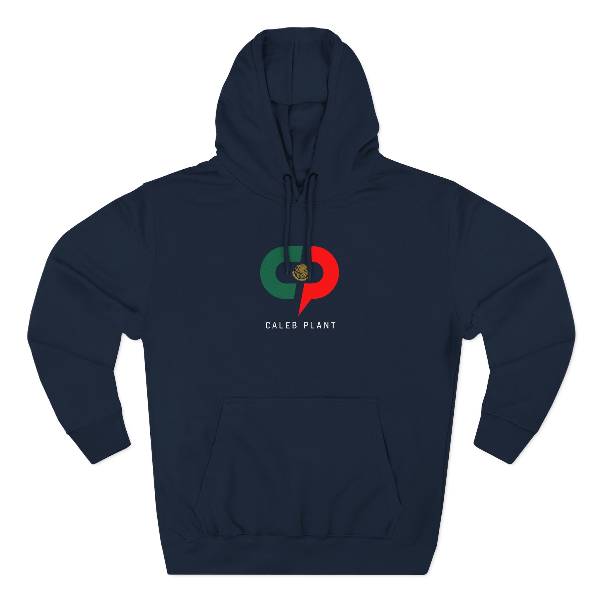 Caleb Plant Green White and Red Three-Panel Fleece Hoodie