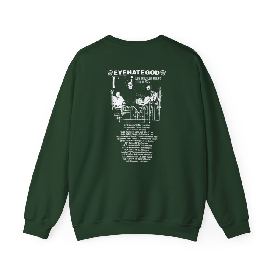 Eyehategod Turn Troubled Tables Us Tour Unisex Heavy Blend™ Crewneck Sweatshirt