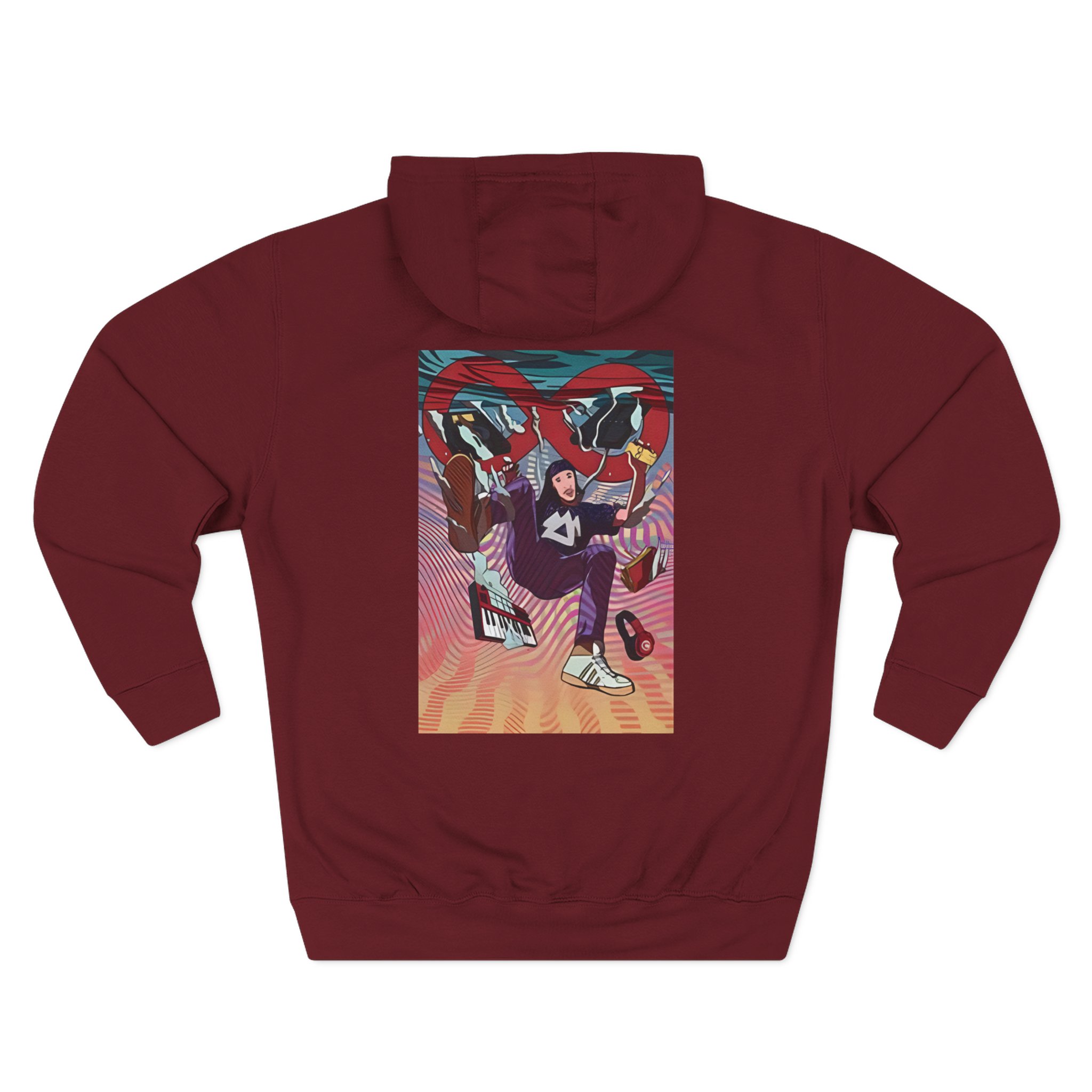 Liquid Stranger Three-Panel Fleece Hoodie