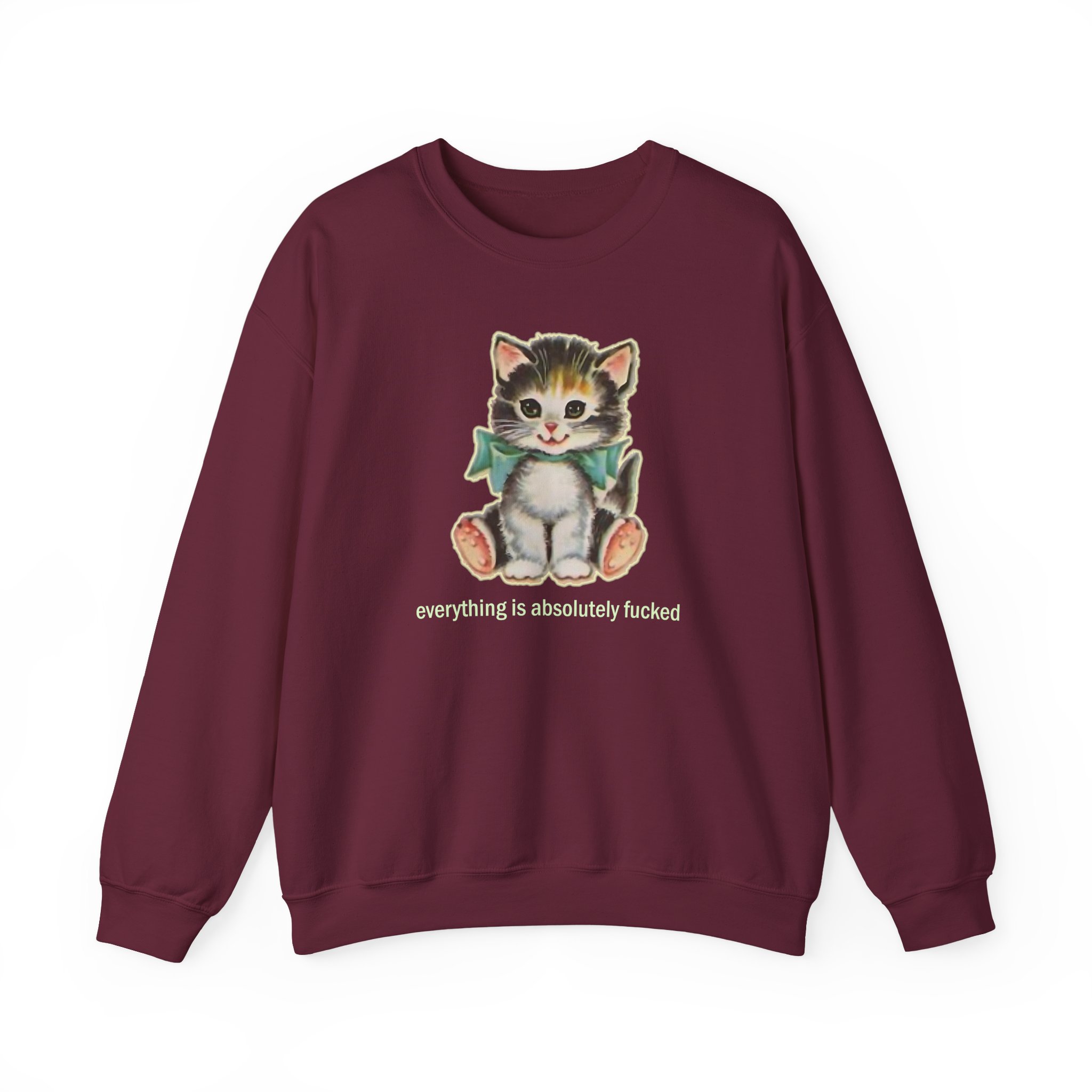 Paleface Cursed Cat Unisex Heavy Blendâ„¢ Crewneck Sweatshirt