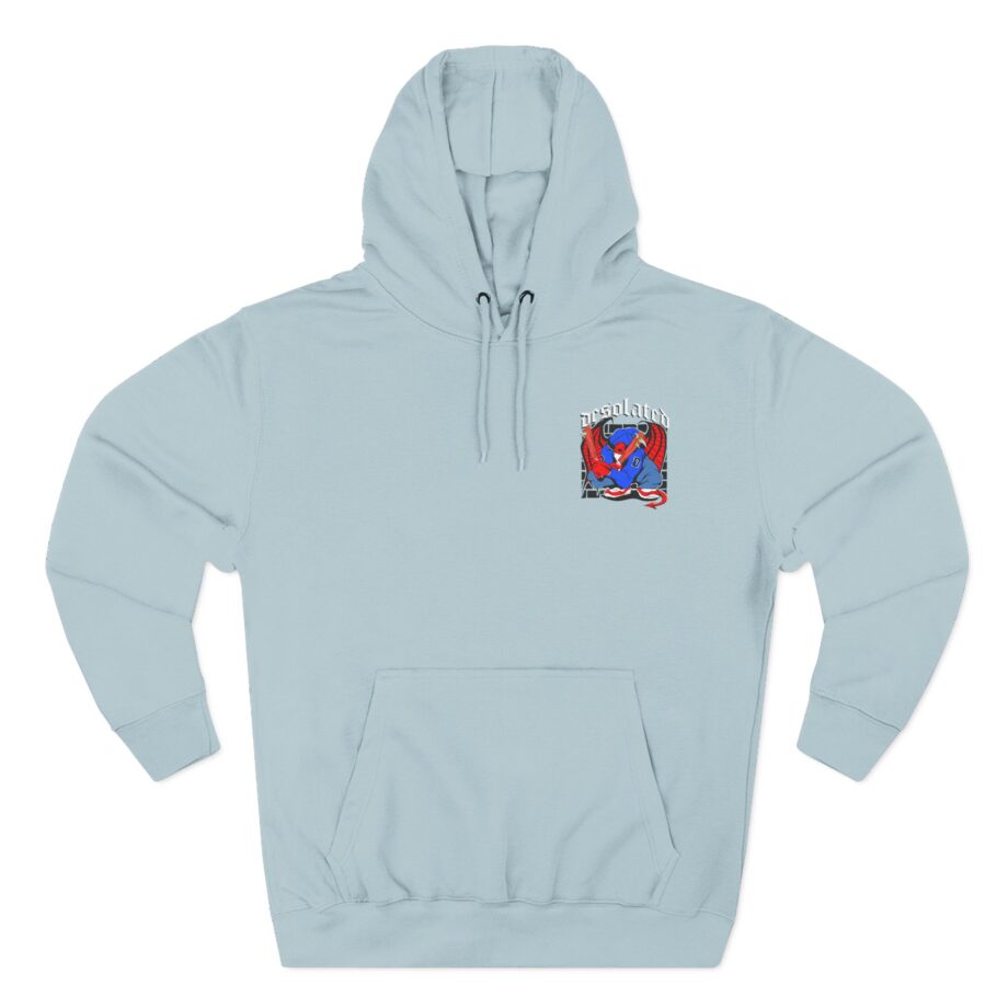 Desolated Three-Panel Fleece Hoodie