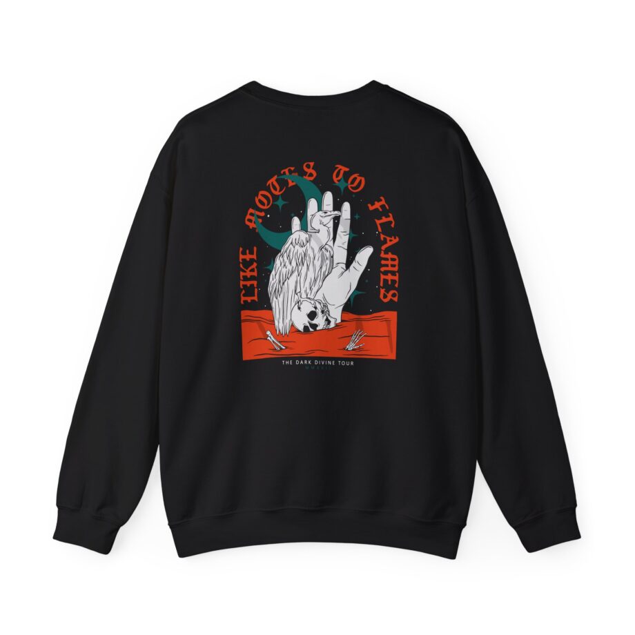 Like Moths to Flames the Dark Divine Tour Unisex Heavy Blend™ Crewneck Sweatshirt