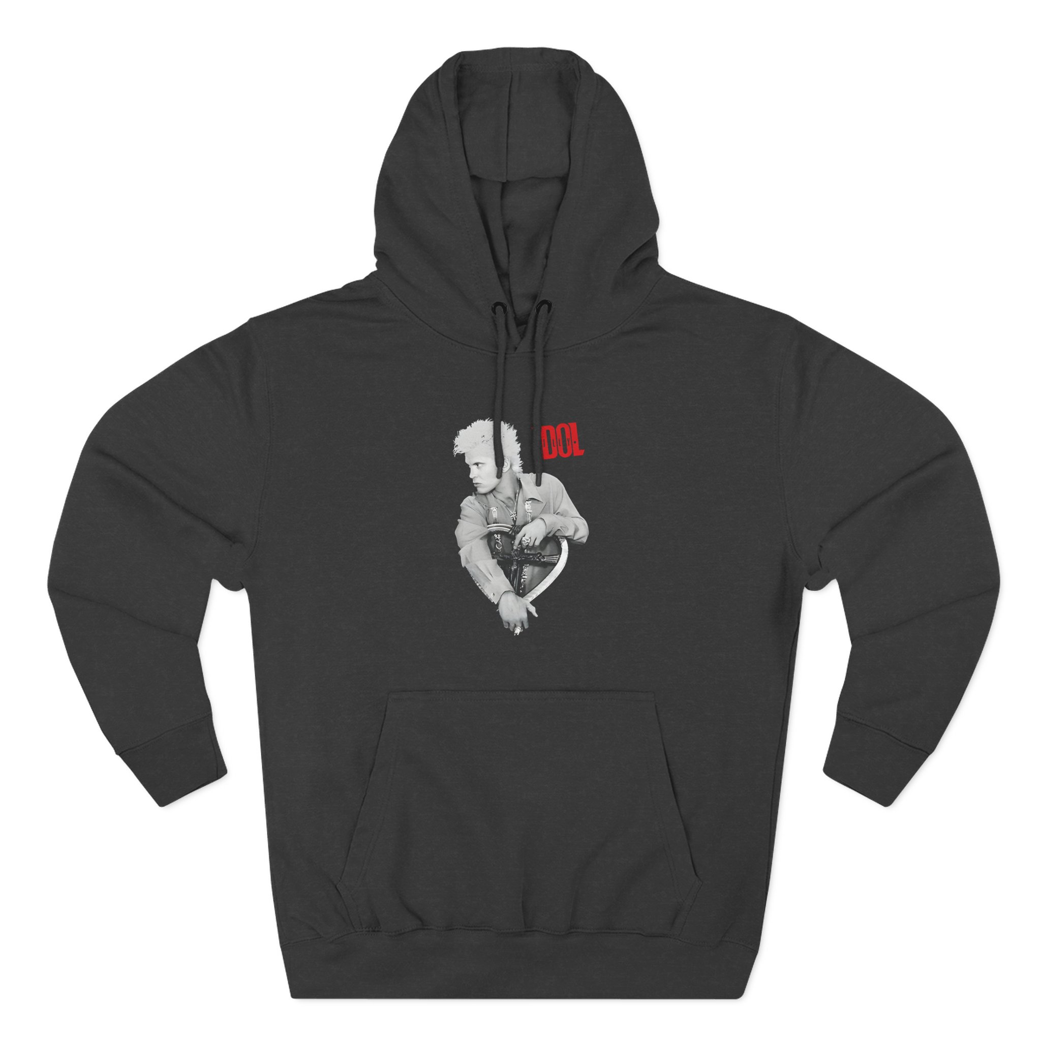 Billy Idol Heart Three-Panel Fleece Hoodie