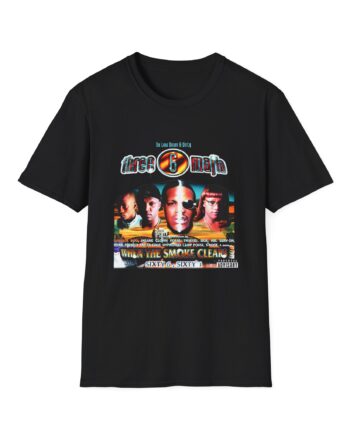Three 6 Mafia When the Smoke Clears Unisex Softstyle T-Shirt