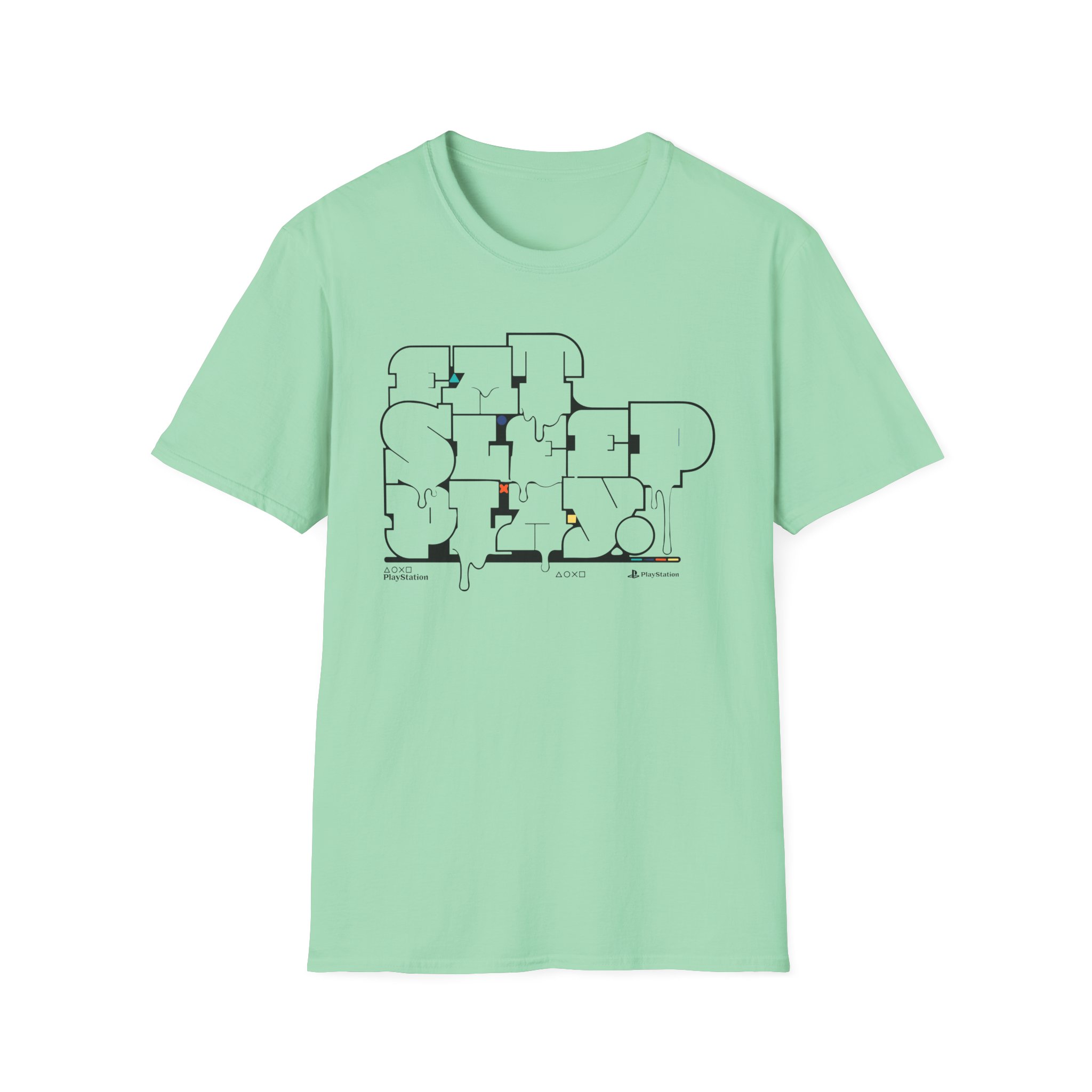 PlayStation Eat Sleep Play Unisex Softstyle T-Shirt