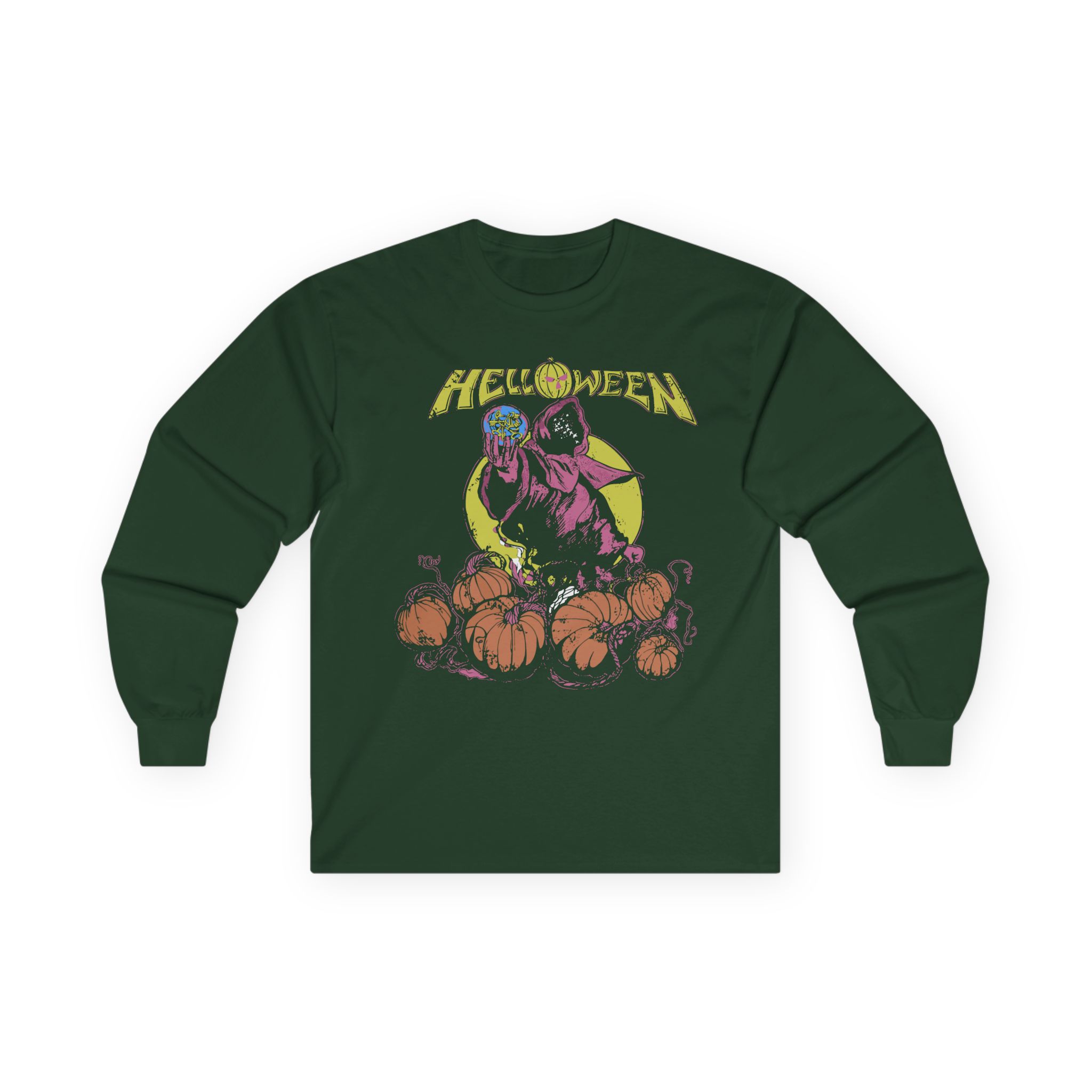 Helloween Pumpkin Garden Unisex Ultra Cotton Long Sleeve Tee