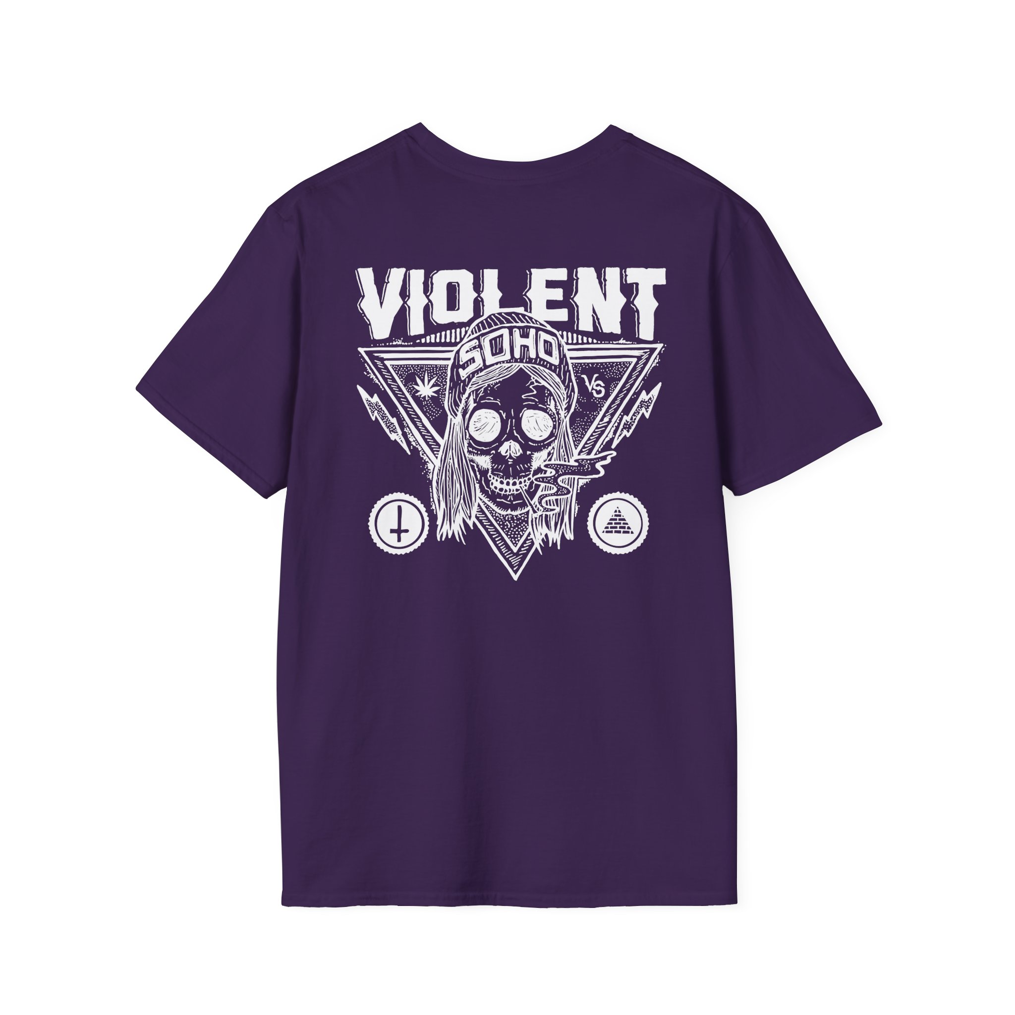 Violent Soho Blazin Skull Unisex Softstyle T-Shirt
