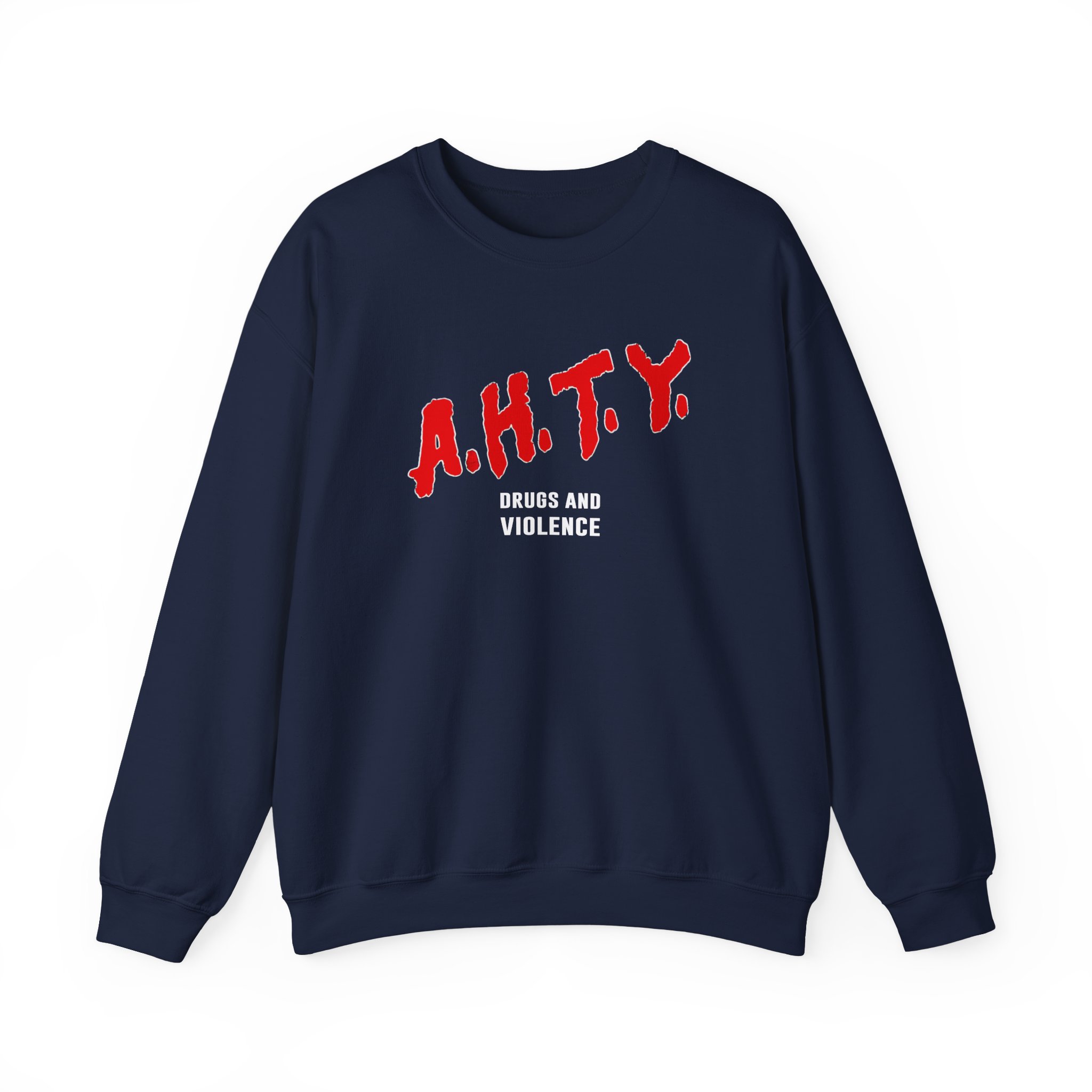 All Hail the Yeti Drugs and Violence Unisex Heavy Blendâ„¢ Crewneck Sweatshirt