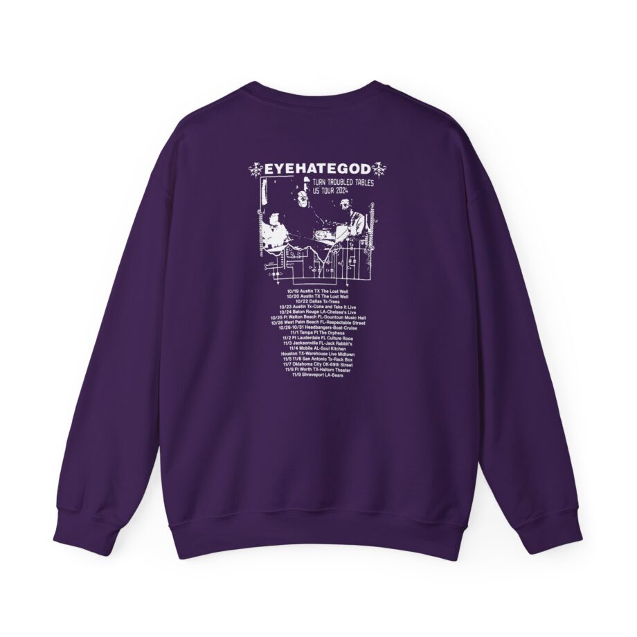 Eyehategod Turn Troubled Tables Us Tour Unisex Heavy Blend™ Crewneck Sweatshirt