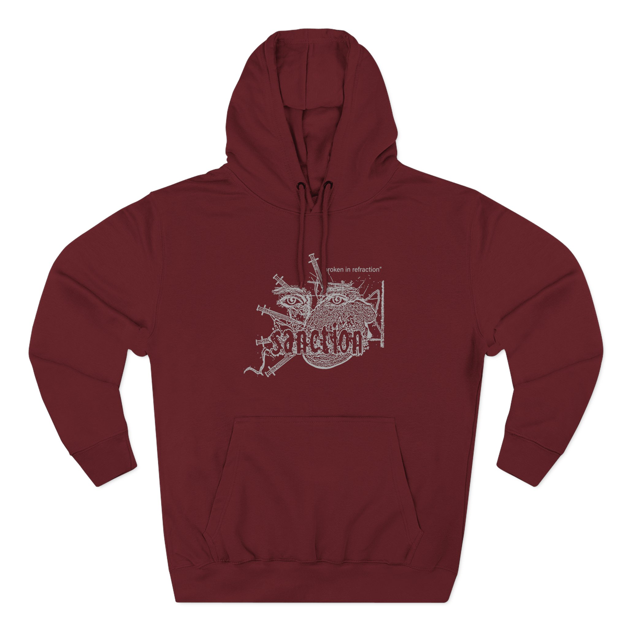 Sanction Broken Three-Panel Fleece Hoodie