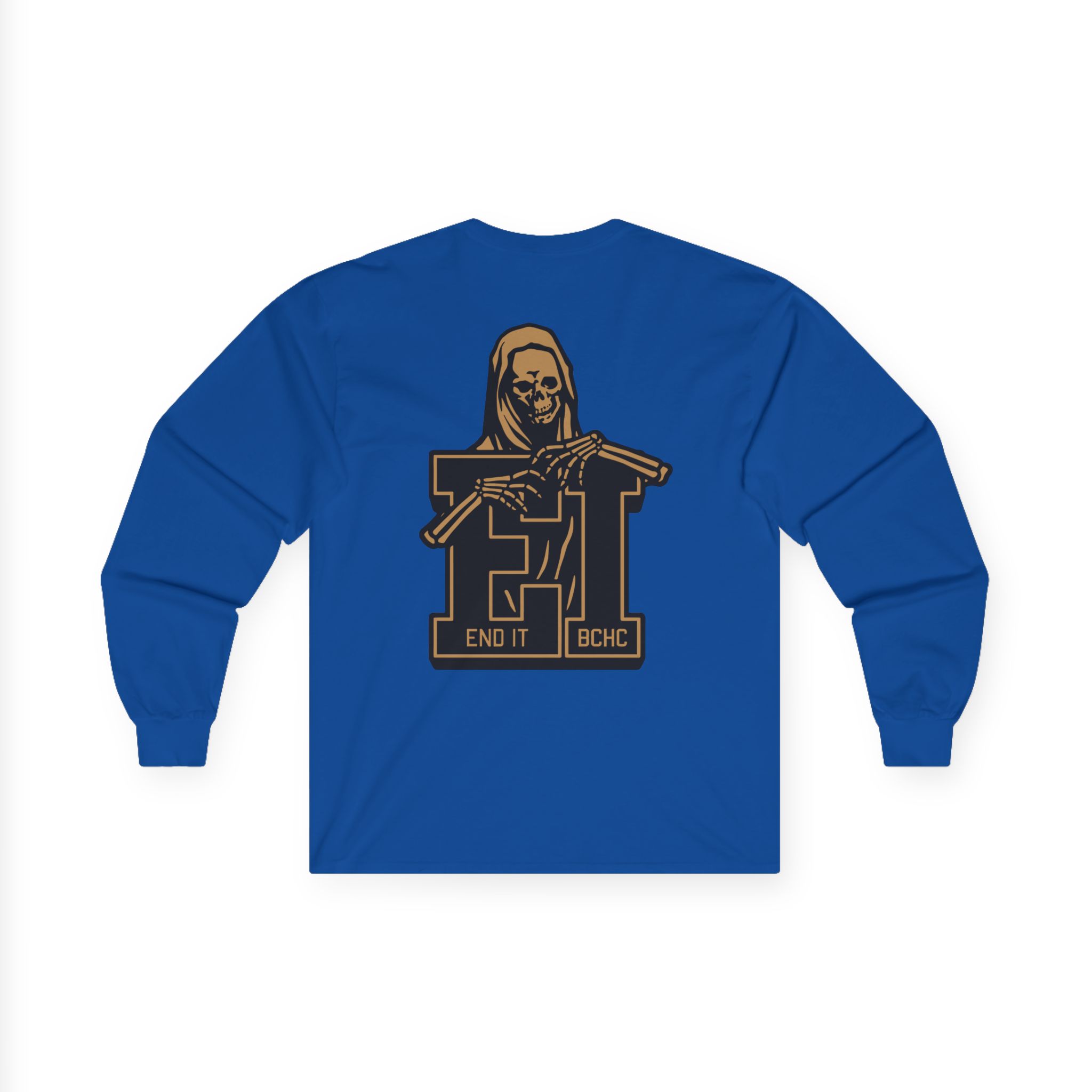 End It Bchc Reaper Emblem Unisex Ultra Cotton Long Sleeve Tee