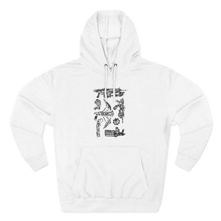 Gears of War Weapon Cover Three-Panel Fleece Hoodie