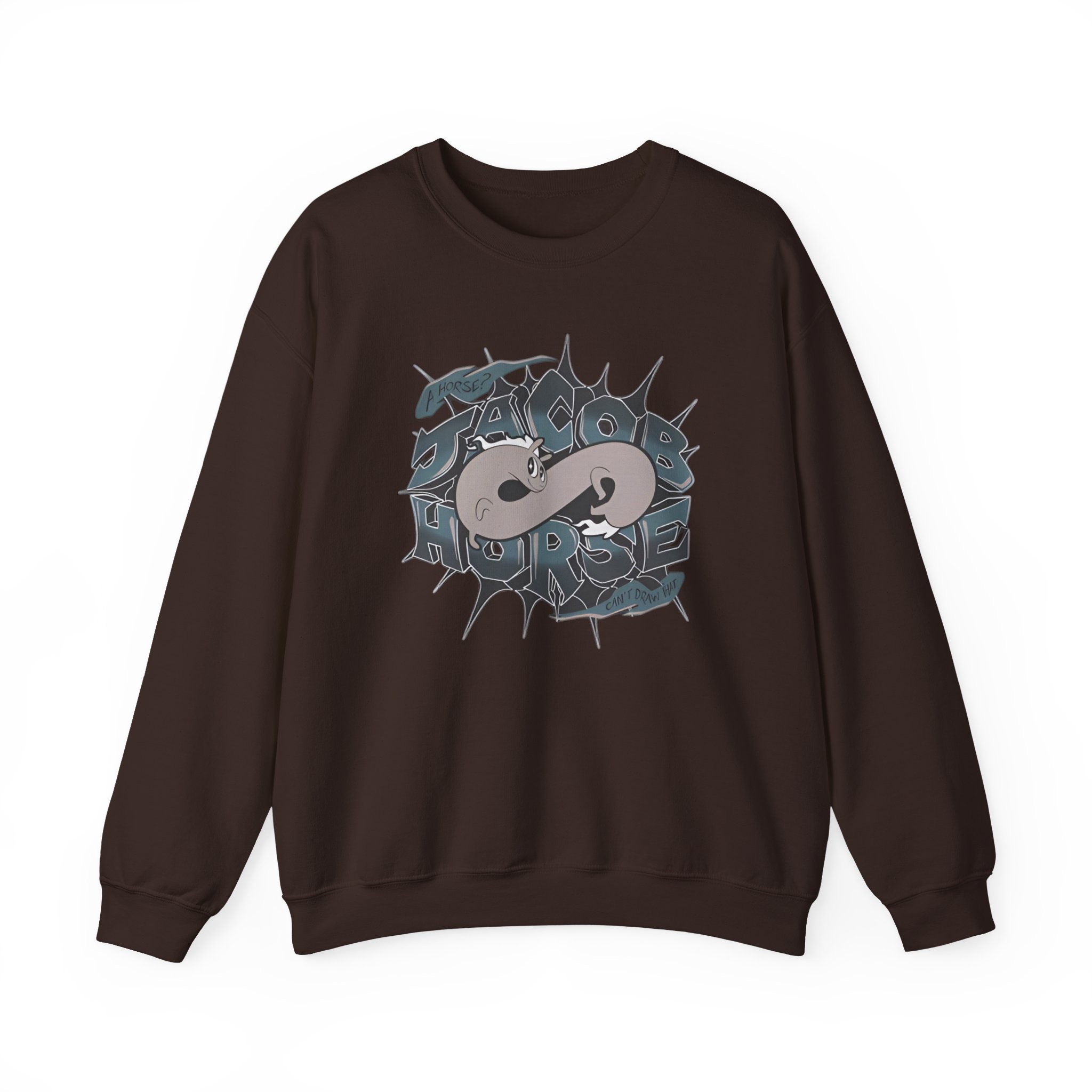 Drawfee Jacob Horse Unisex Heavy Blendâ„¢ Crewneck Sweatshirt