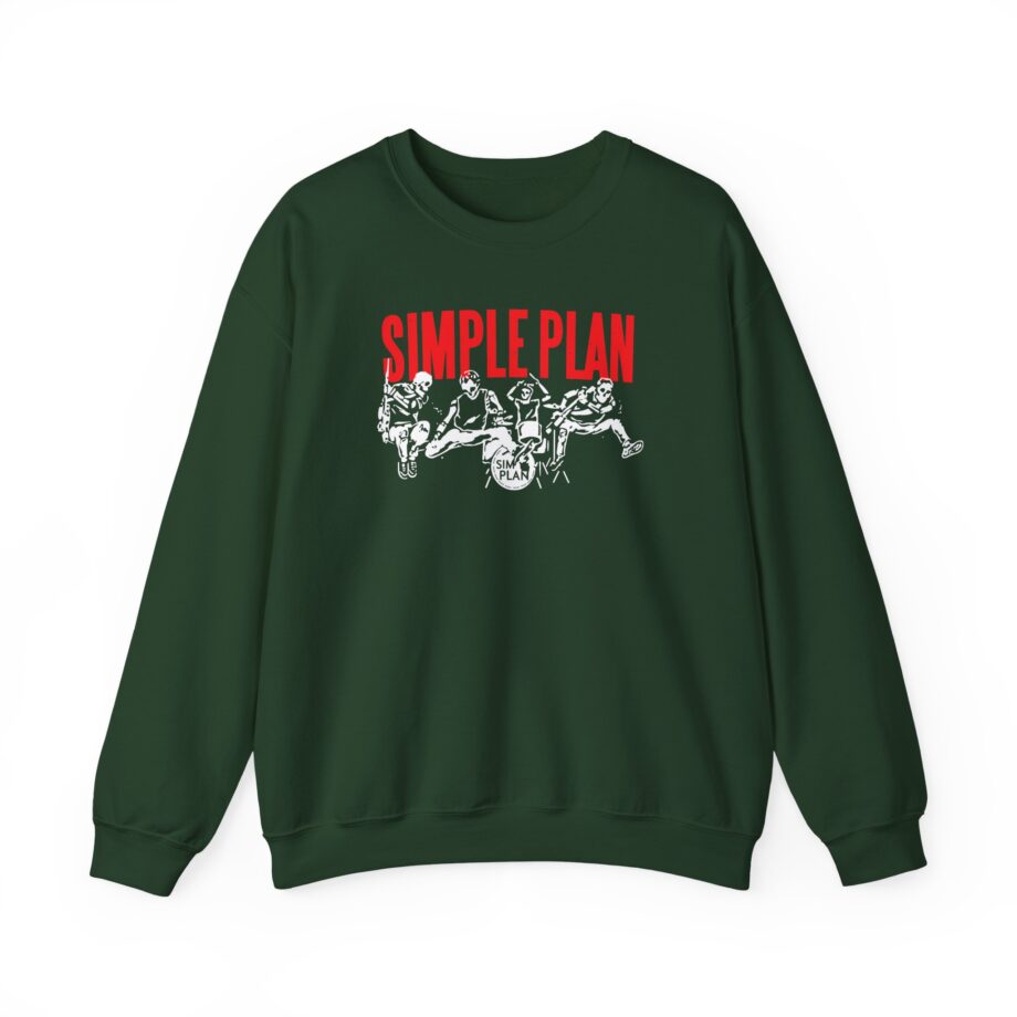 Simple Plan Live Skeleton Unisex Heavy Blend™ Crewneck Sweatshirt
