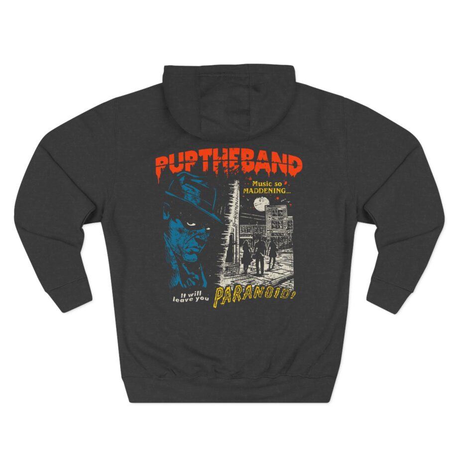 Pup Paranoid Three-Panel Fleece Hoodie