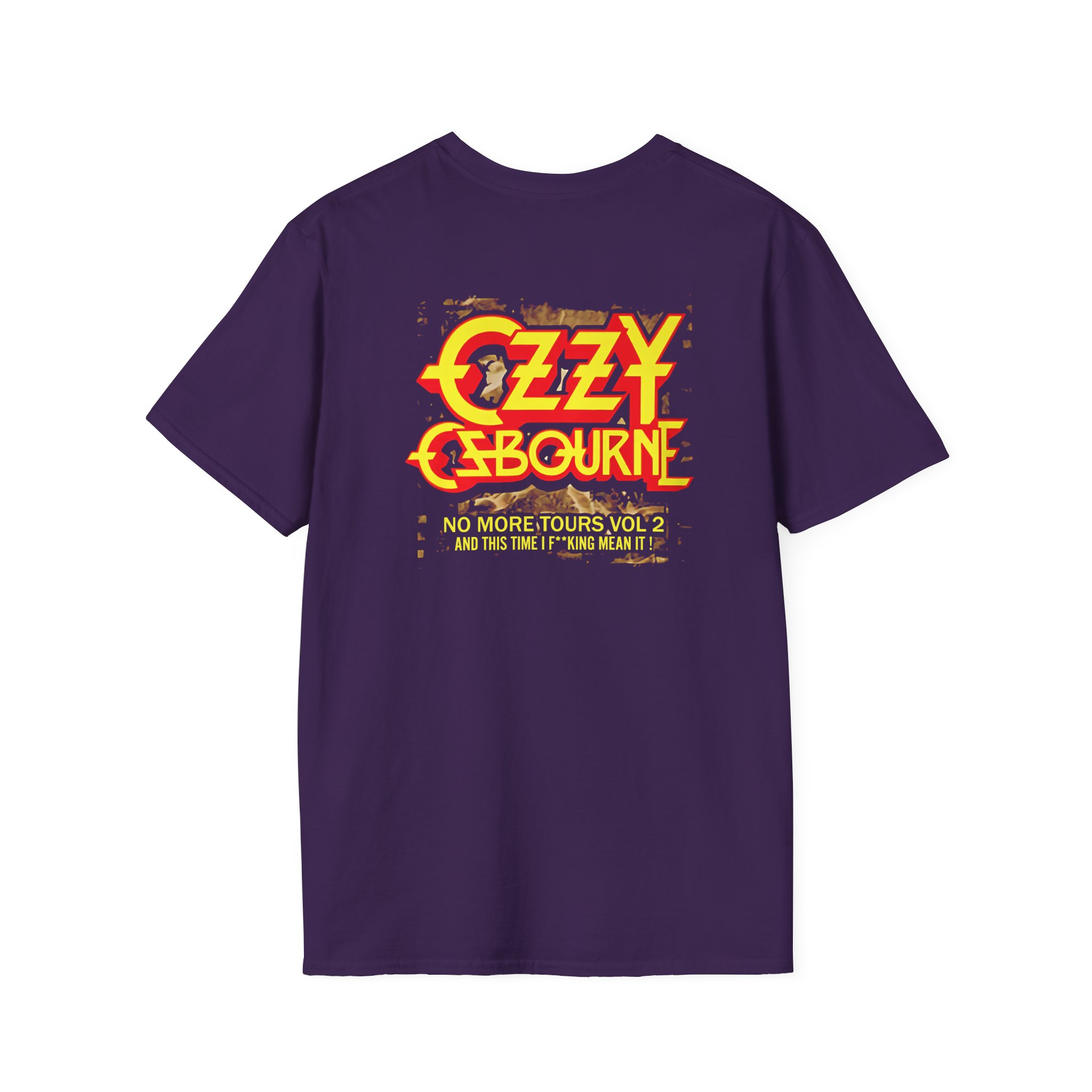 Ozzy Osbourne Rising With Tourback Unisex Softstyle T-Shirt
