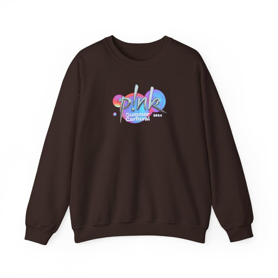 P!nk Split Tie Dye Unisex Heavy Blend™ Crewneck Sweatshirt