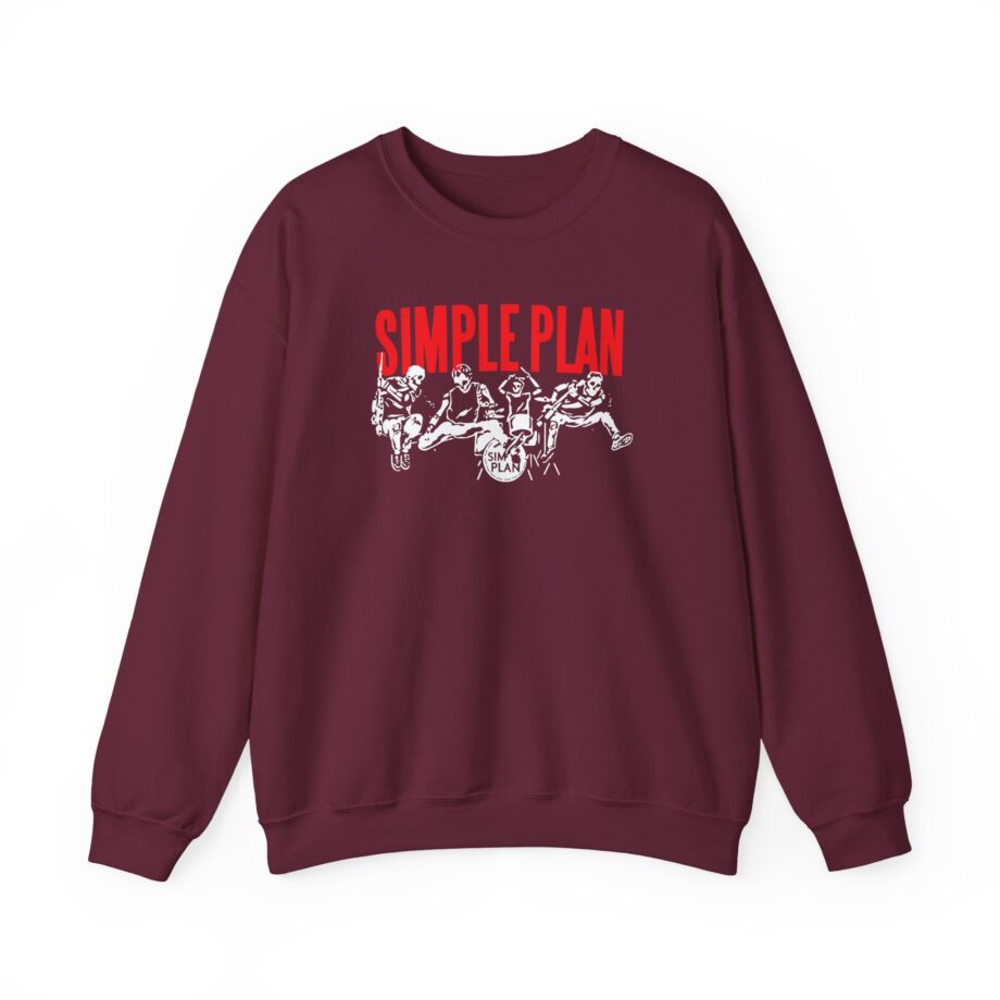 Simple Plan Live Skeleton Unisex Heavy Blend™ Crewneck Sweatshirt