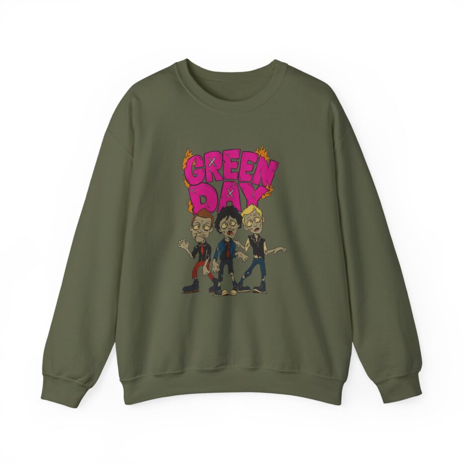 Green Day Walking Green Day Zombie Unisex Heavy Blend™ Crewneck Sweatshirt