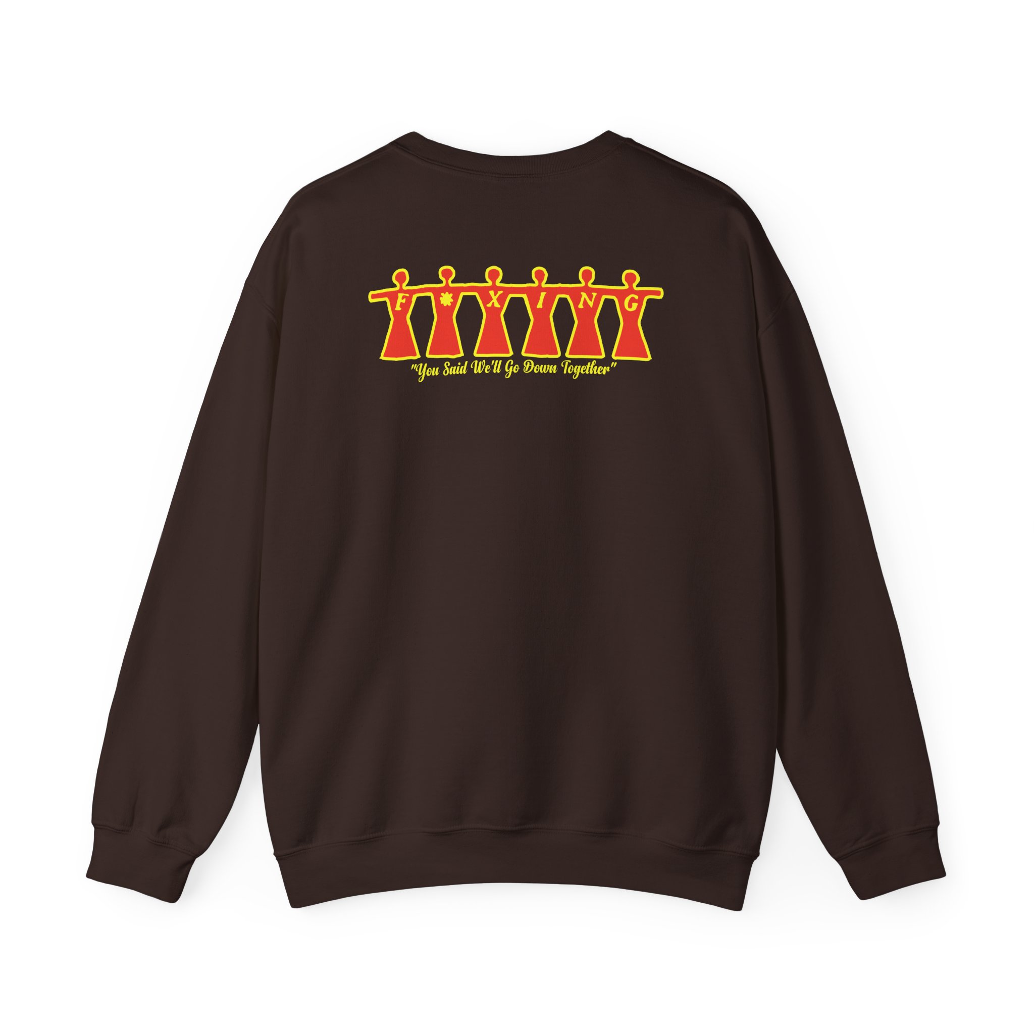 Foxing Moon Face Unisex Heavy Blendâ„¢ Crewneck Sweatshirt